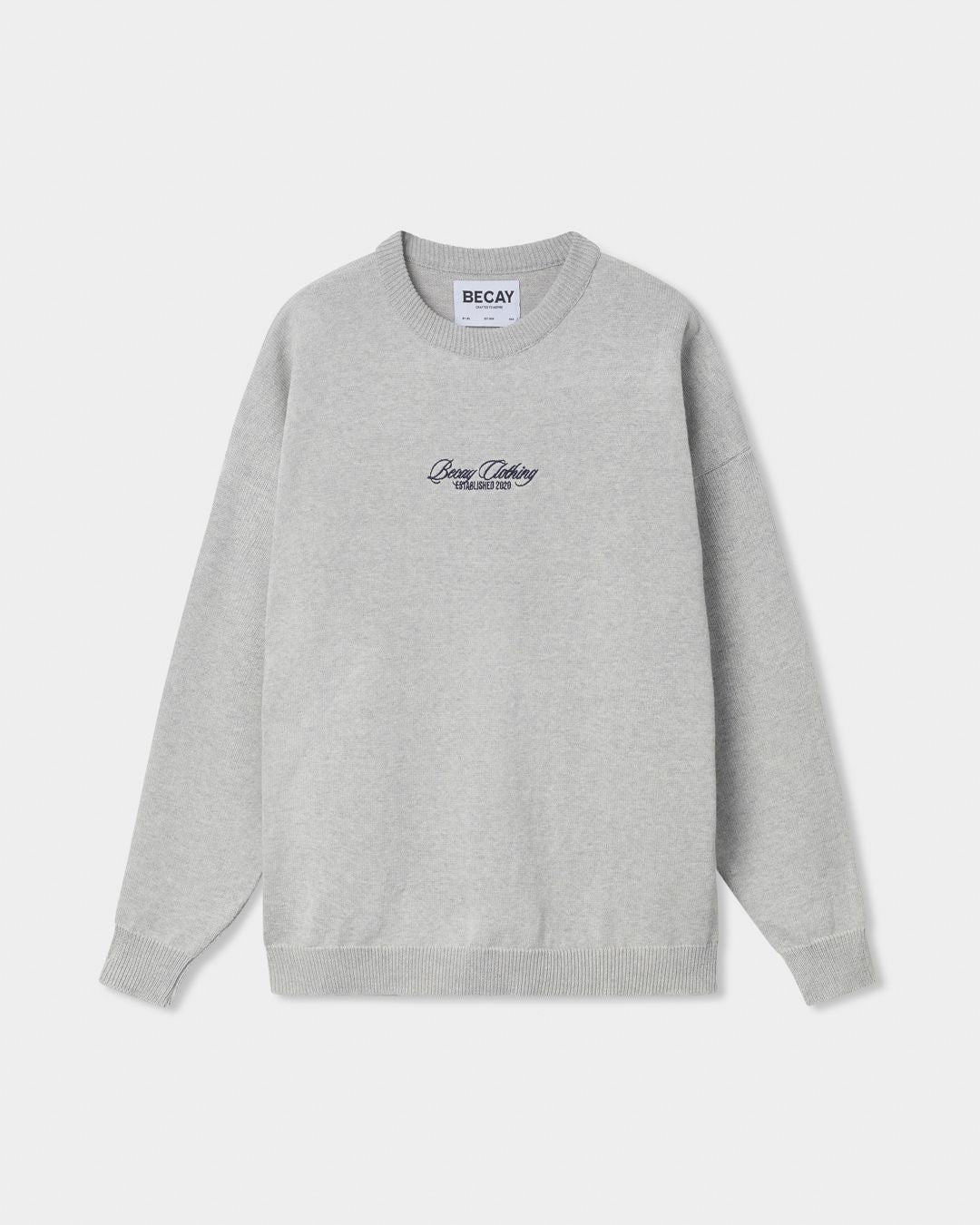 gray knit jersey becay