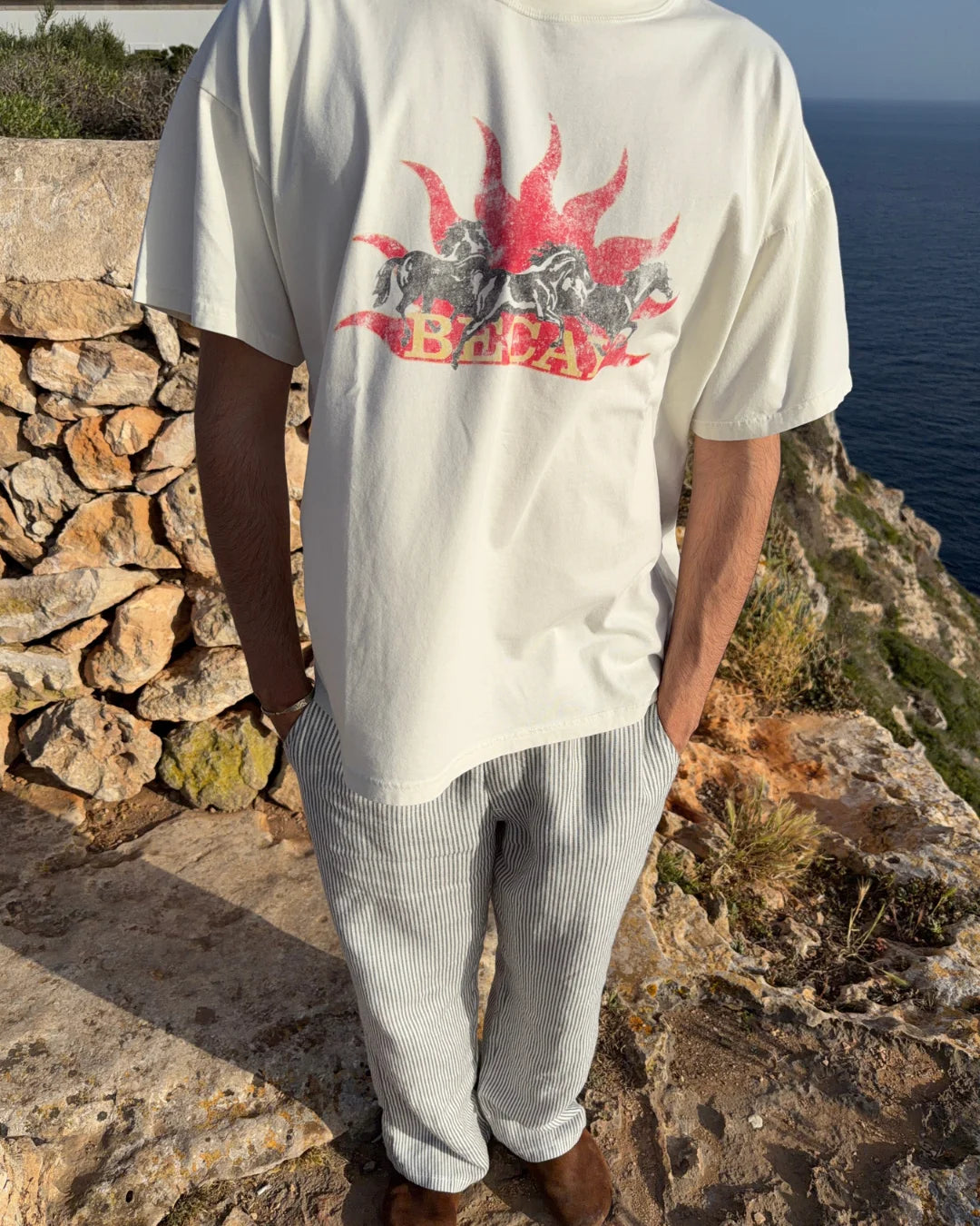 Horses T-Shirt Cream