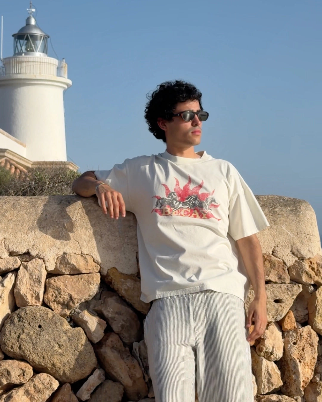 Horses T-Shirt Cream