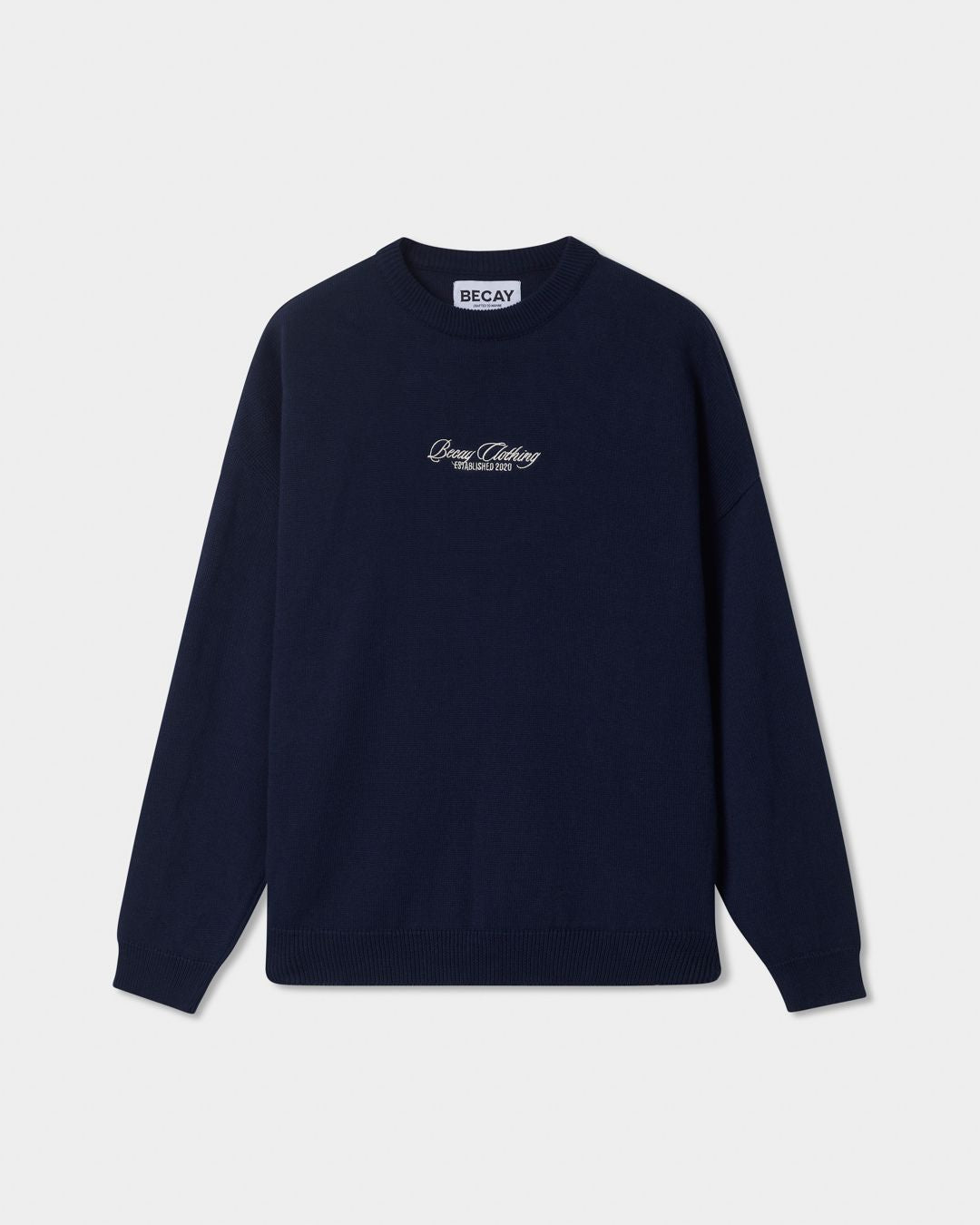 blue knit jersey becay