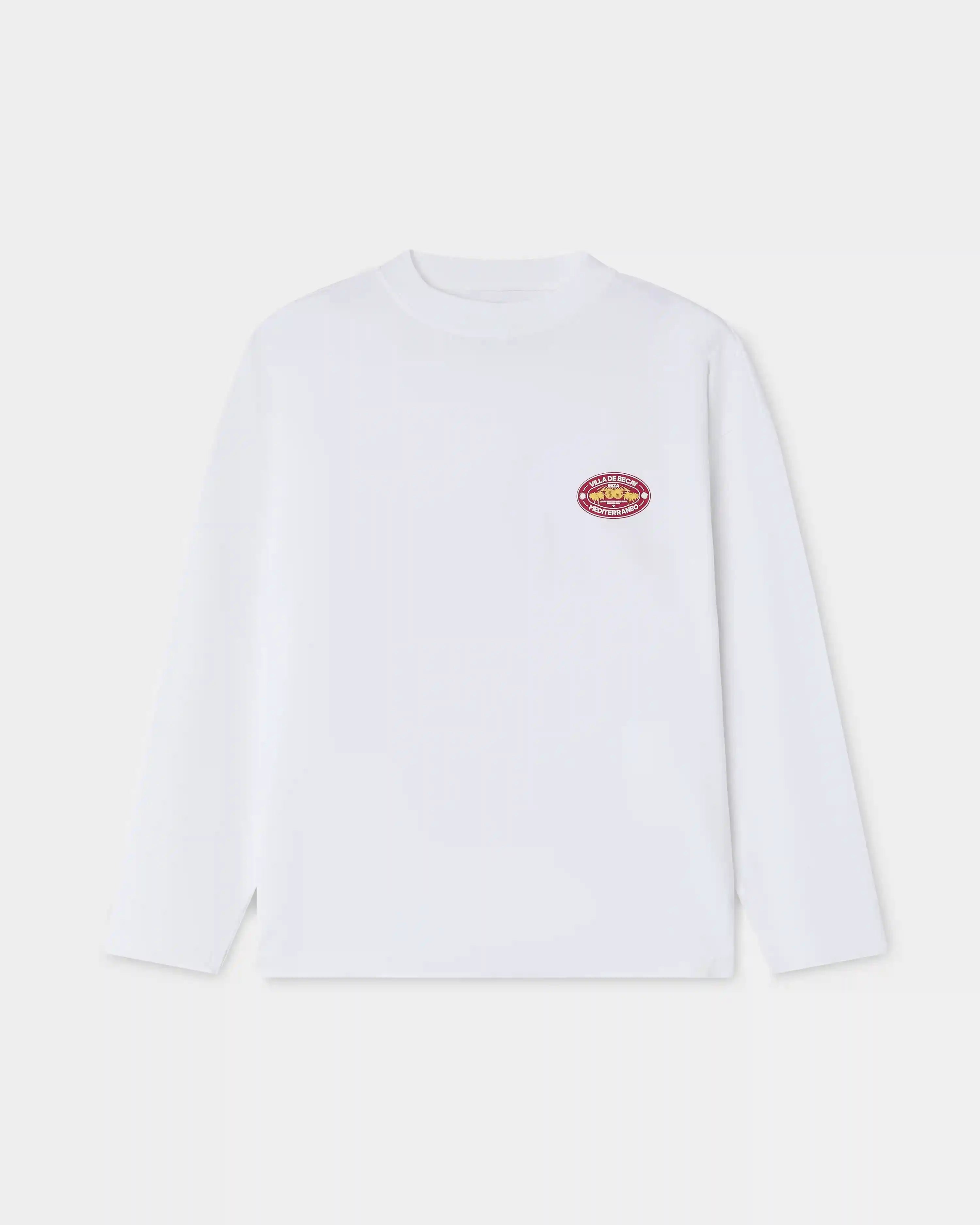 Hotel Longsleeve White & Red