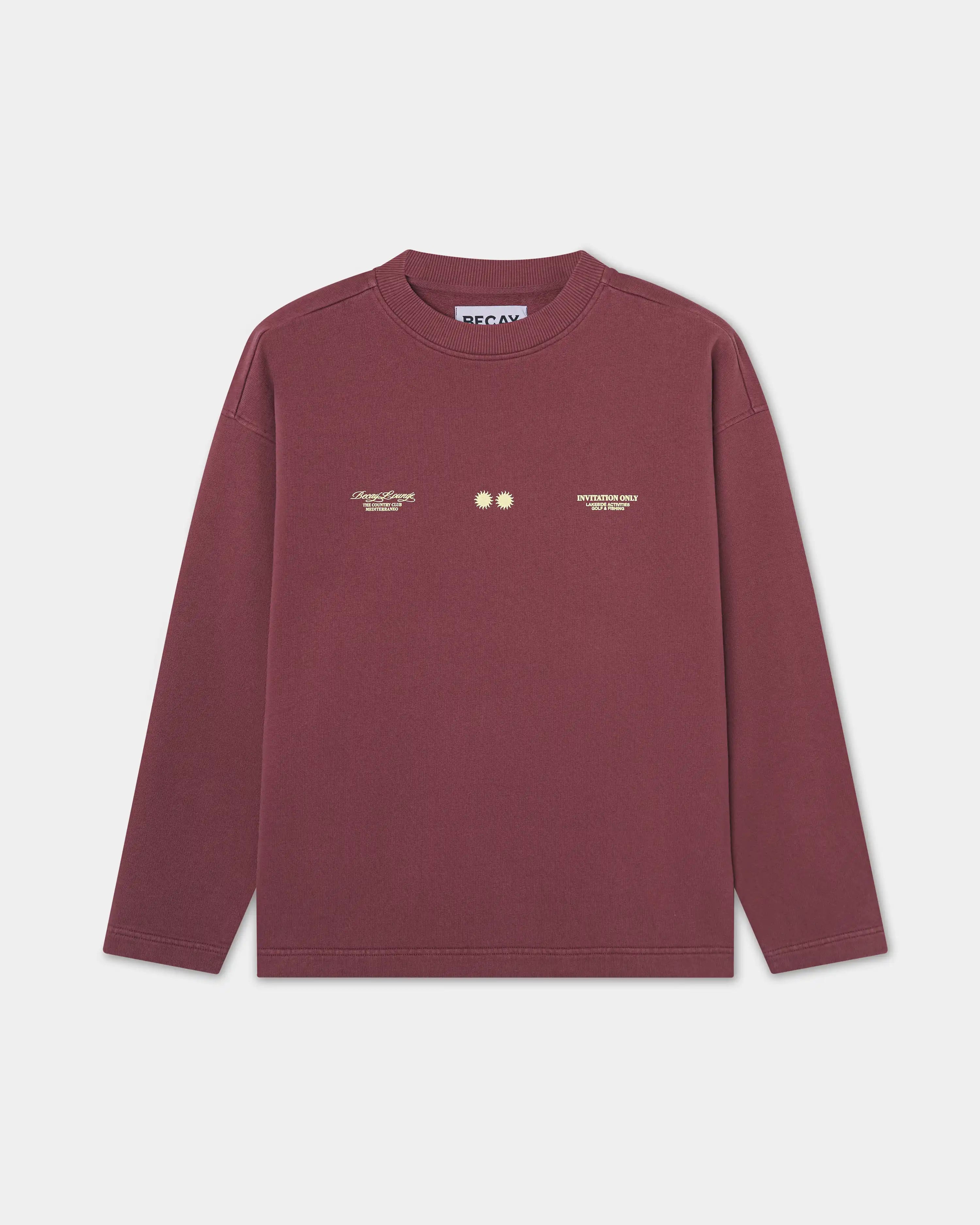 Club Crewneck Wine