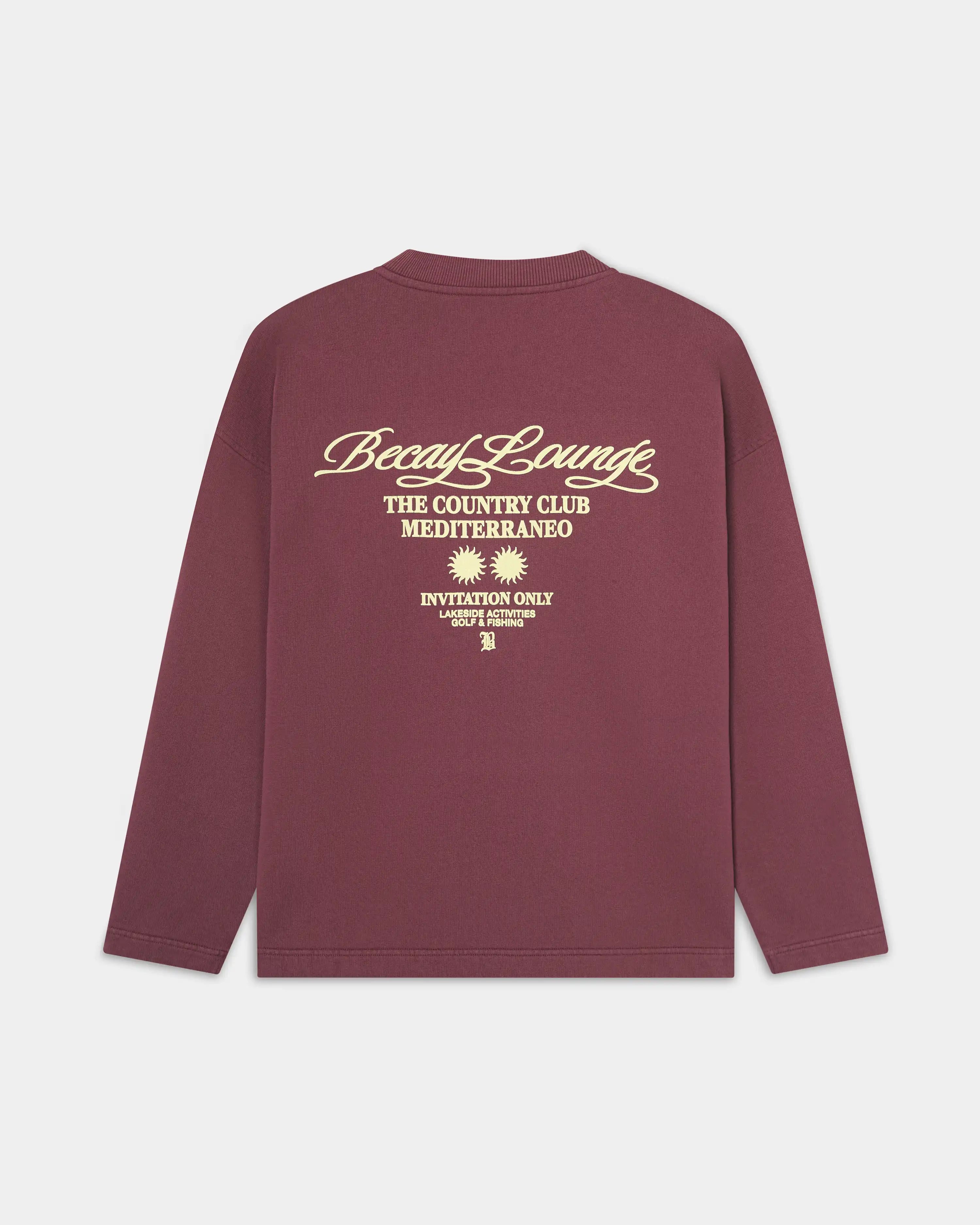 Club Crewneck Wine