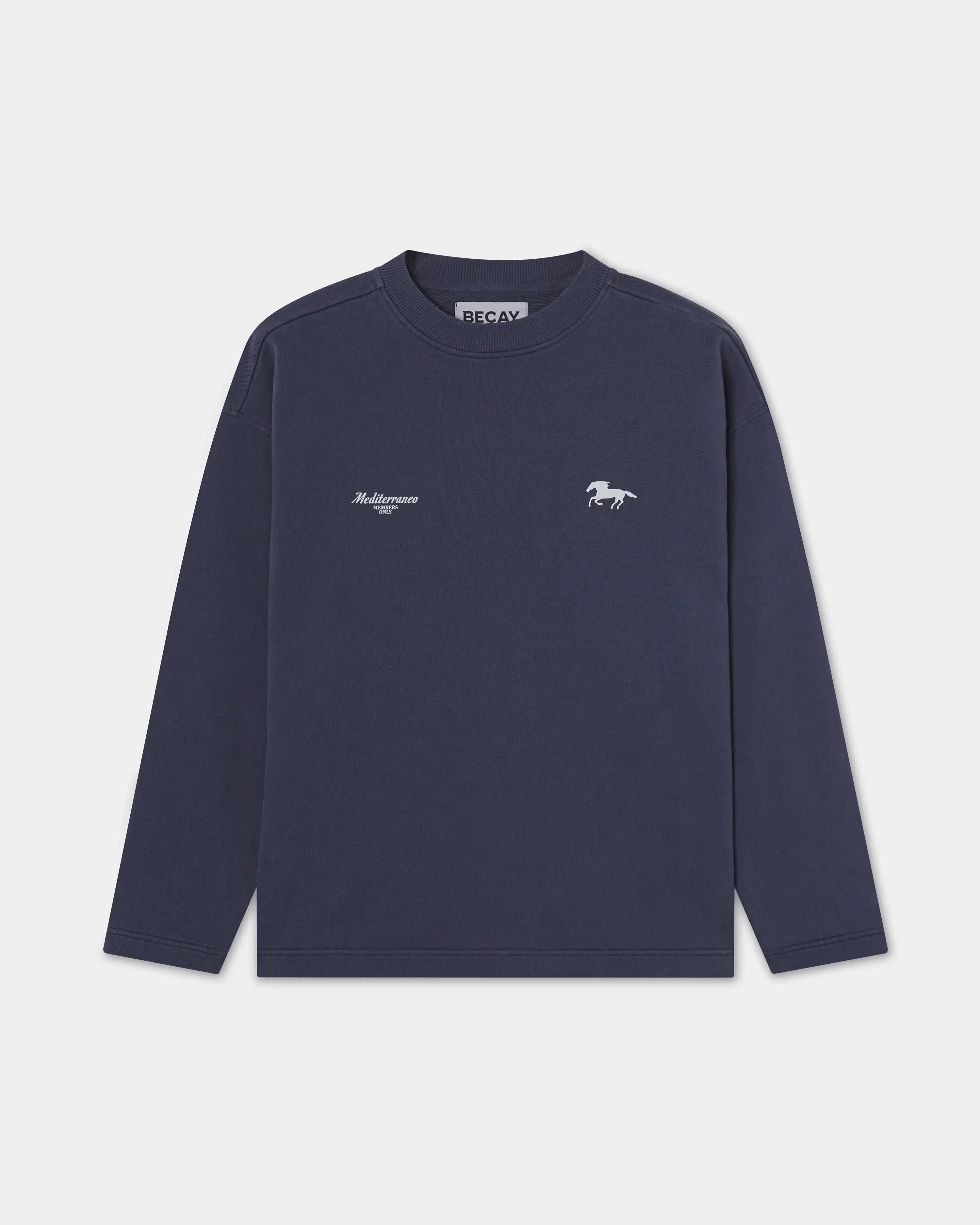 Horse Crewneck Blue