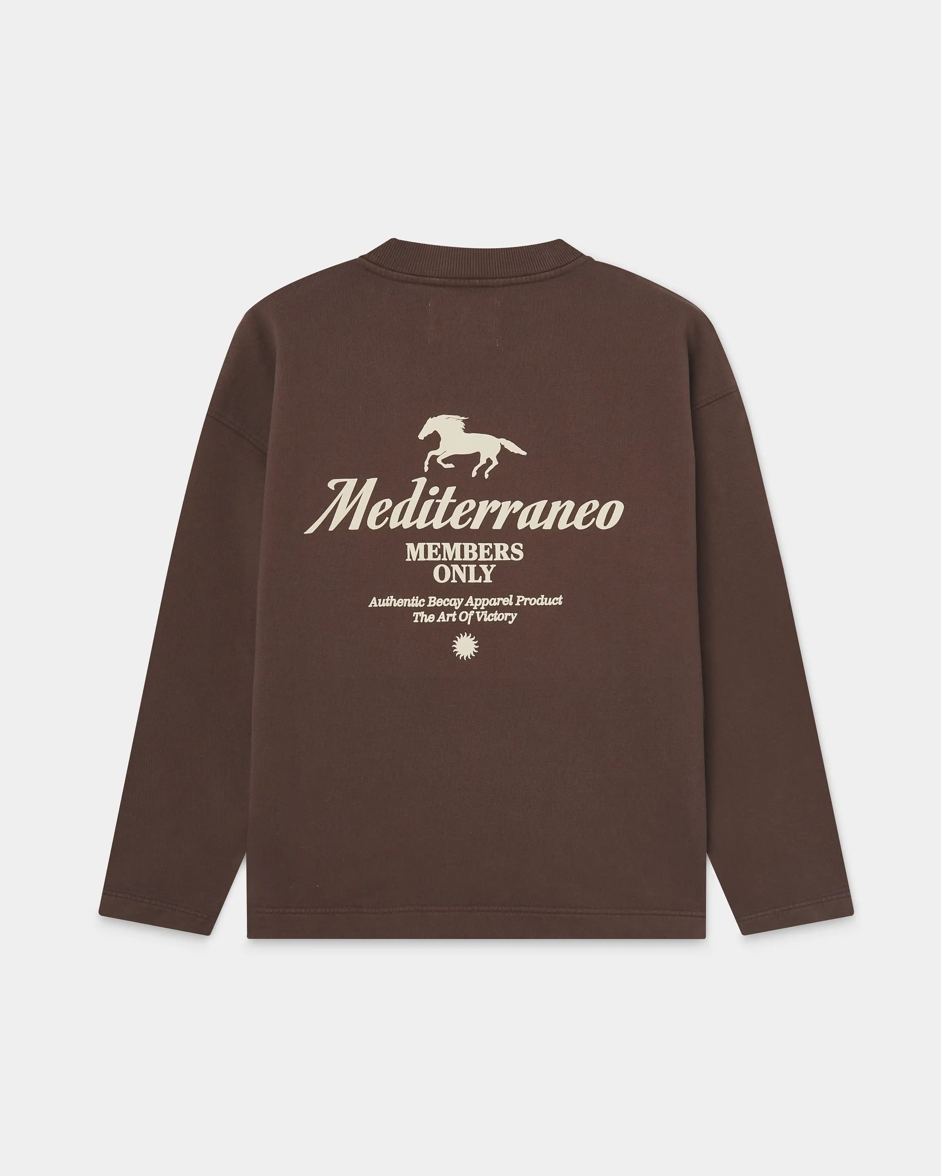 Race Track Crewneck Brown