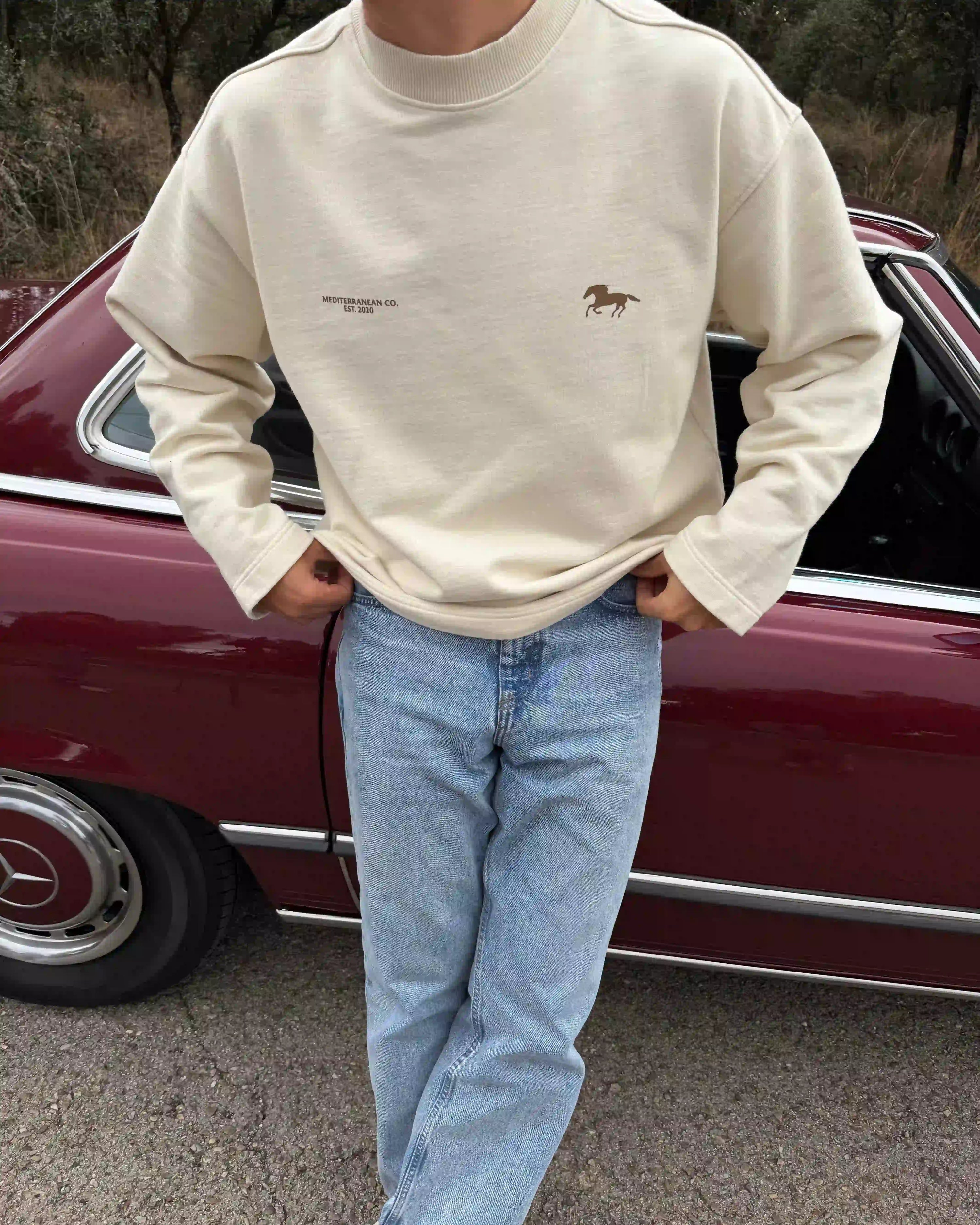 Old West Crewneck Cream