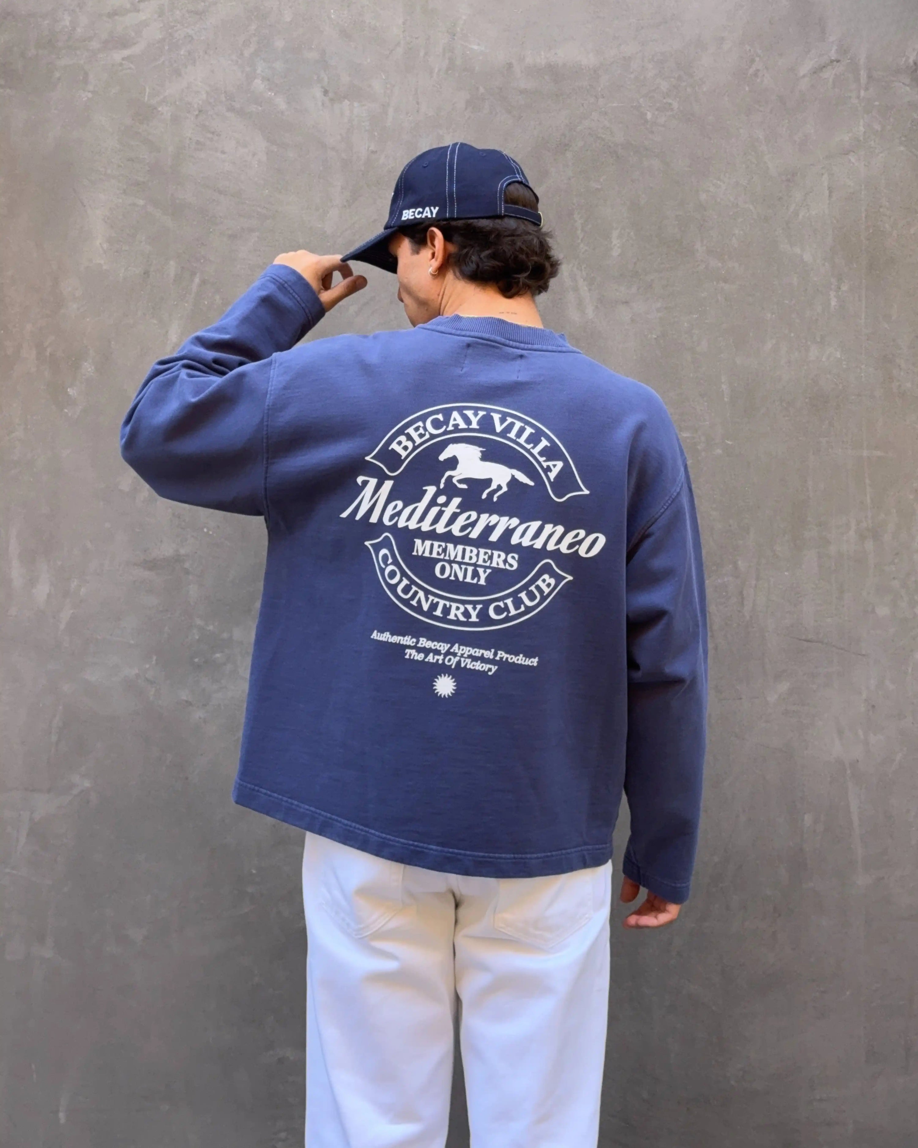 Horse Crewneck Blue