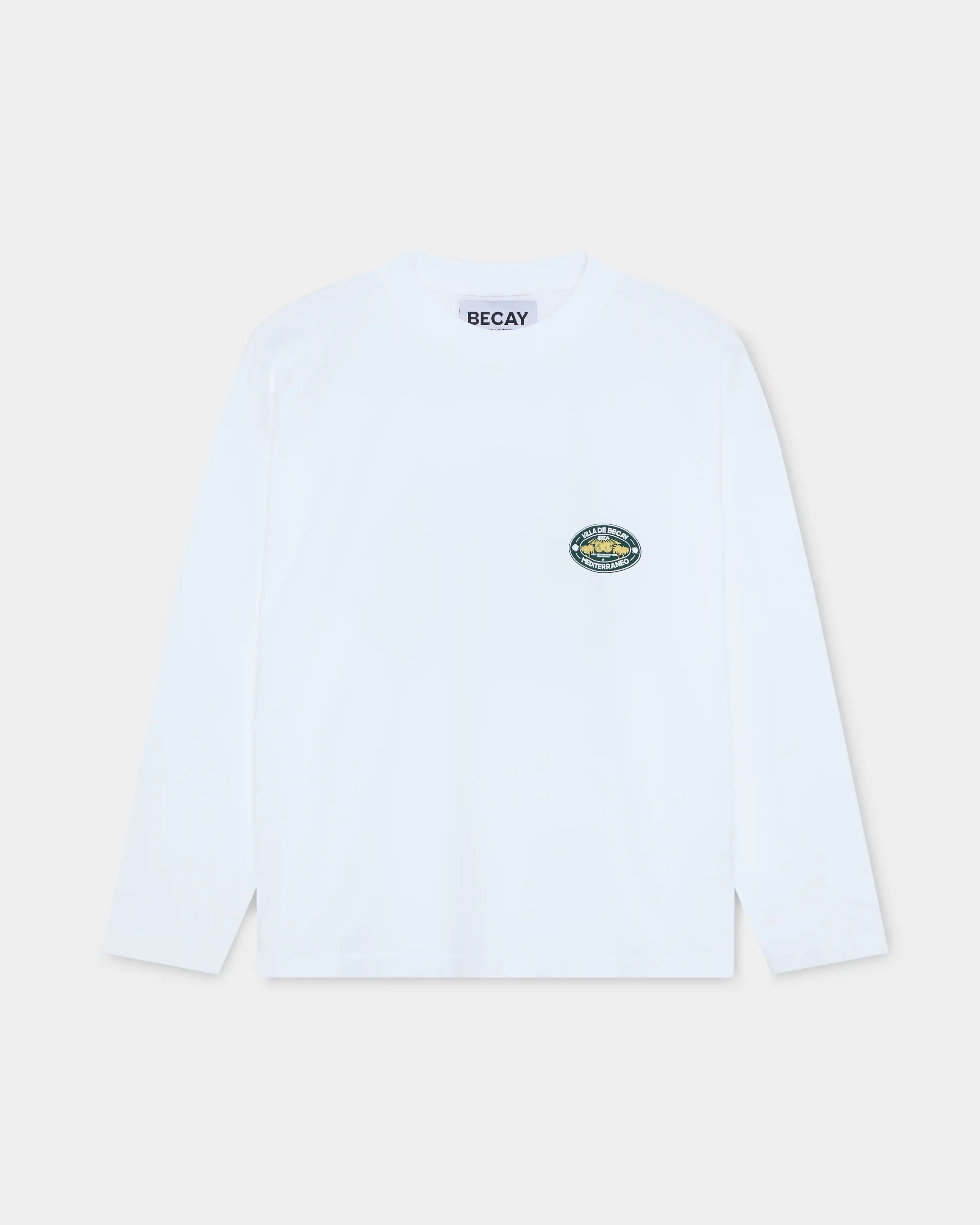 Hotel Longsleeve White & Green