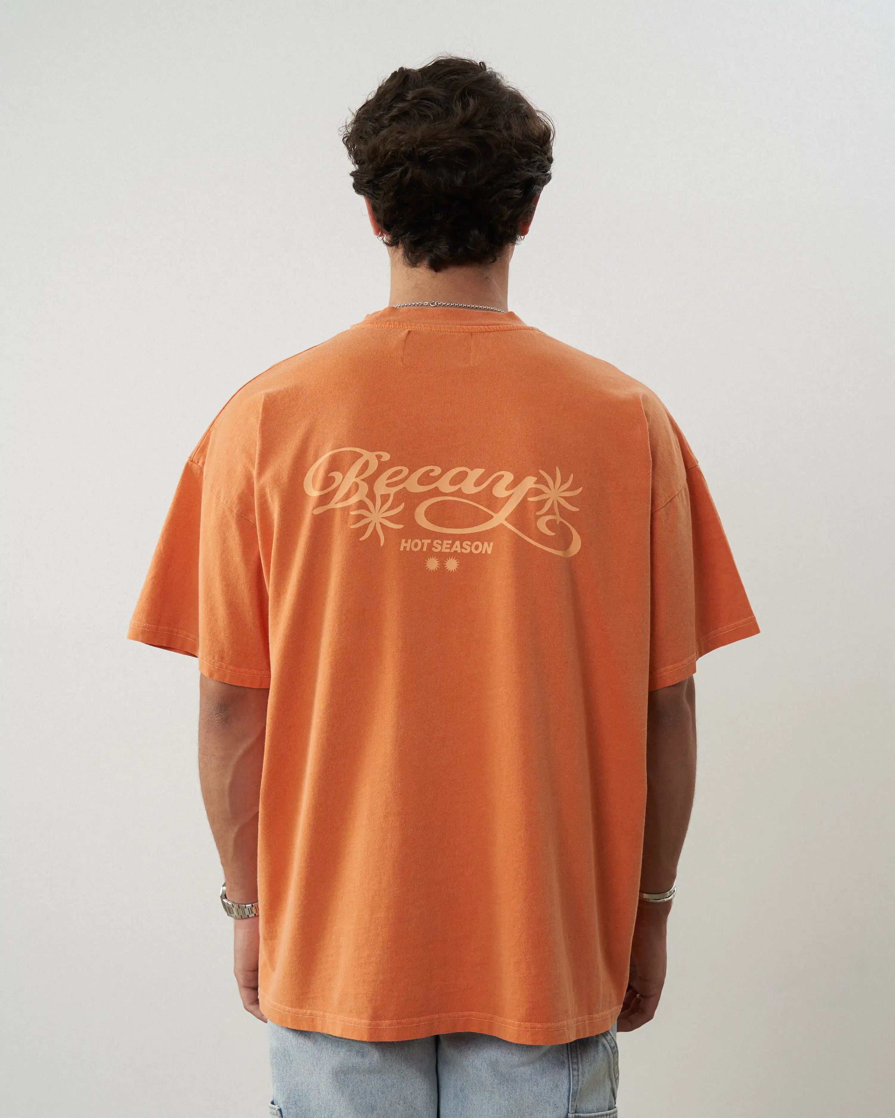 Flowers T-Shirt Orange