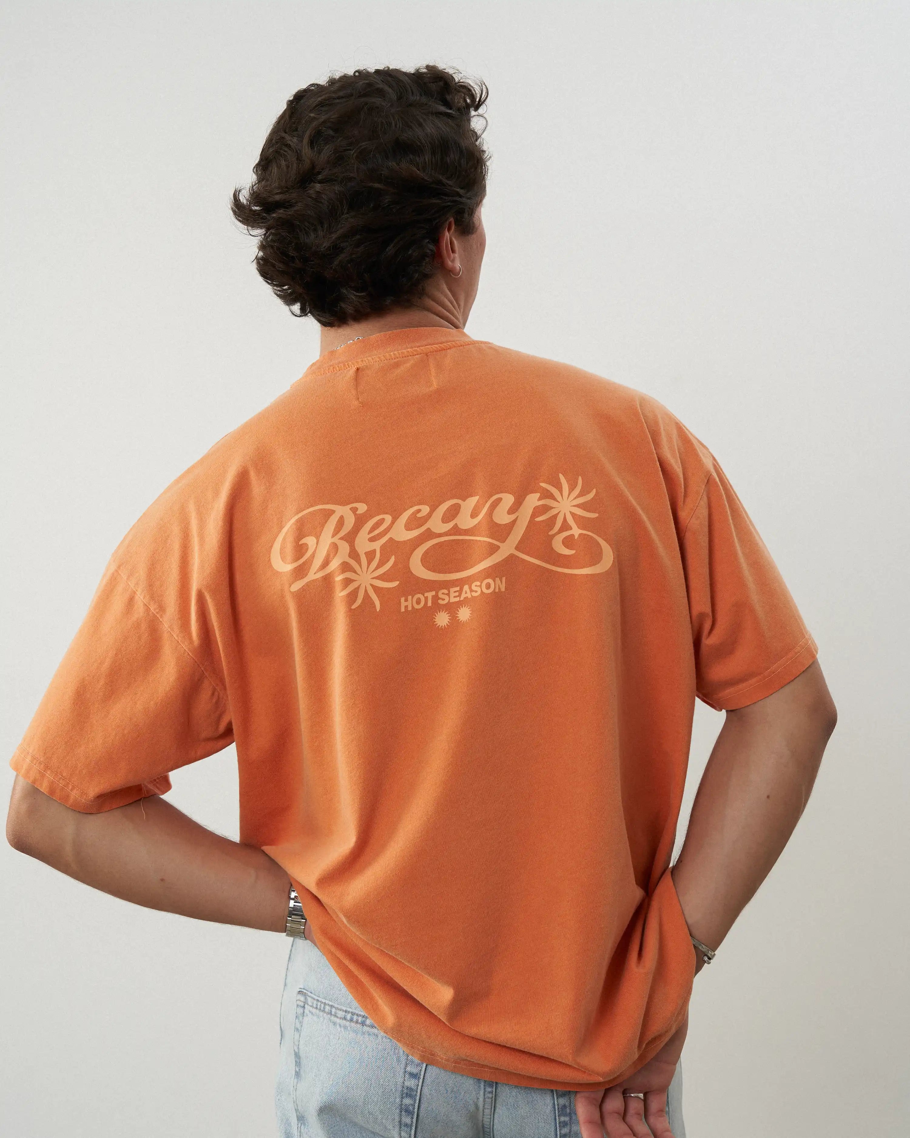 Flowers T-Shirt Orange