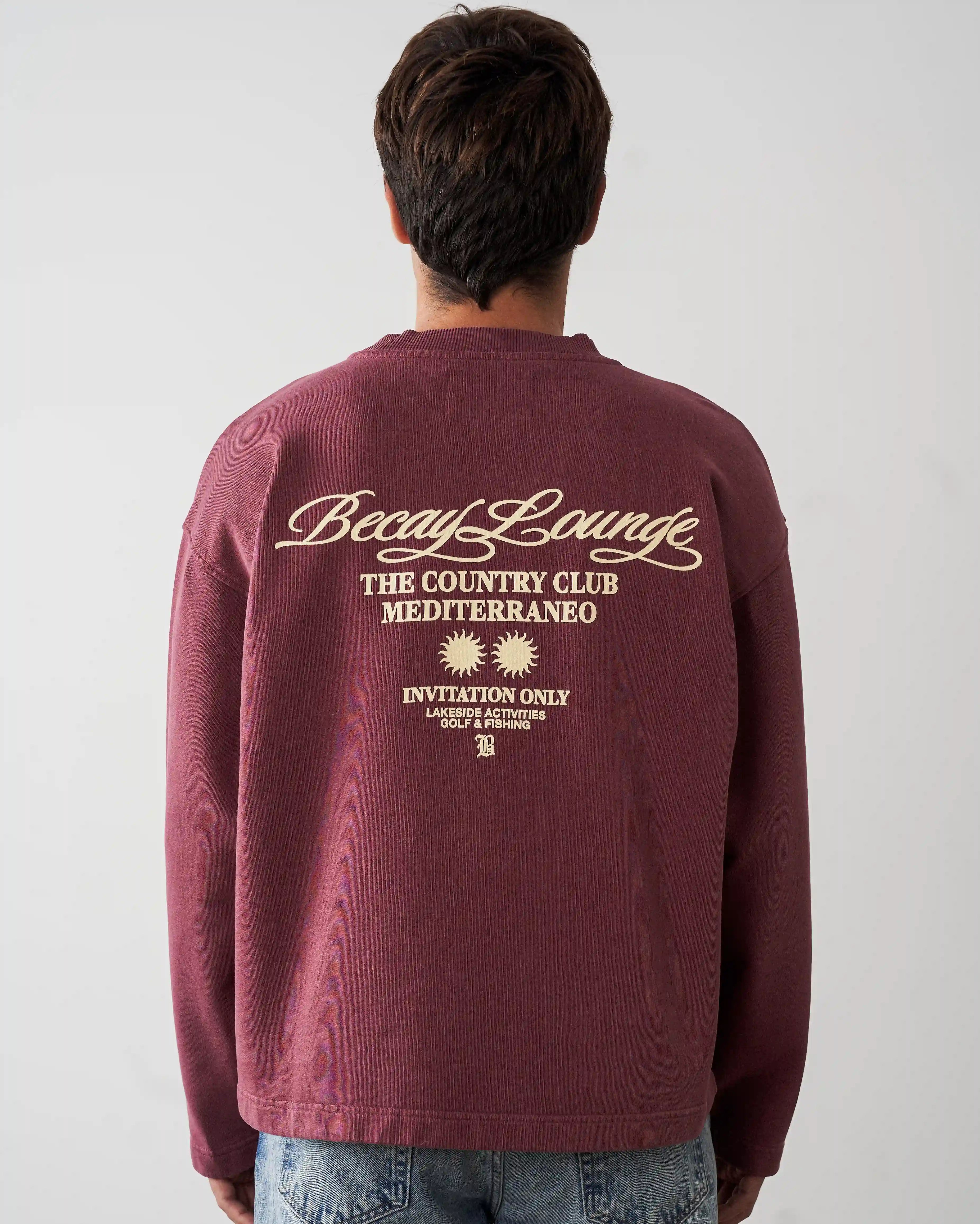Club Crewneck Wine
