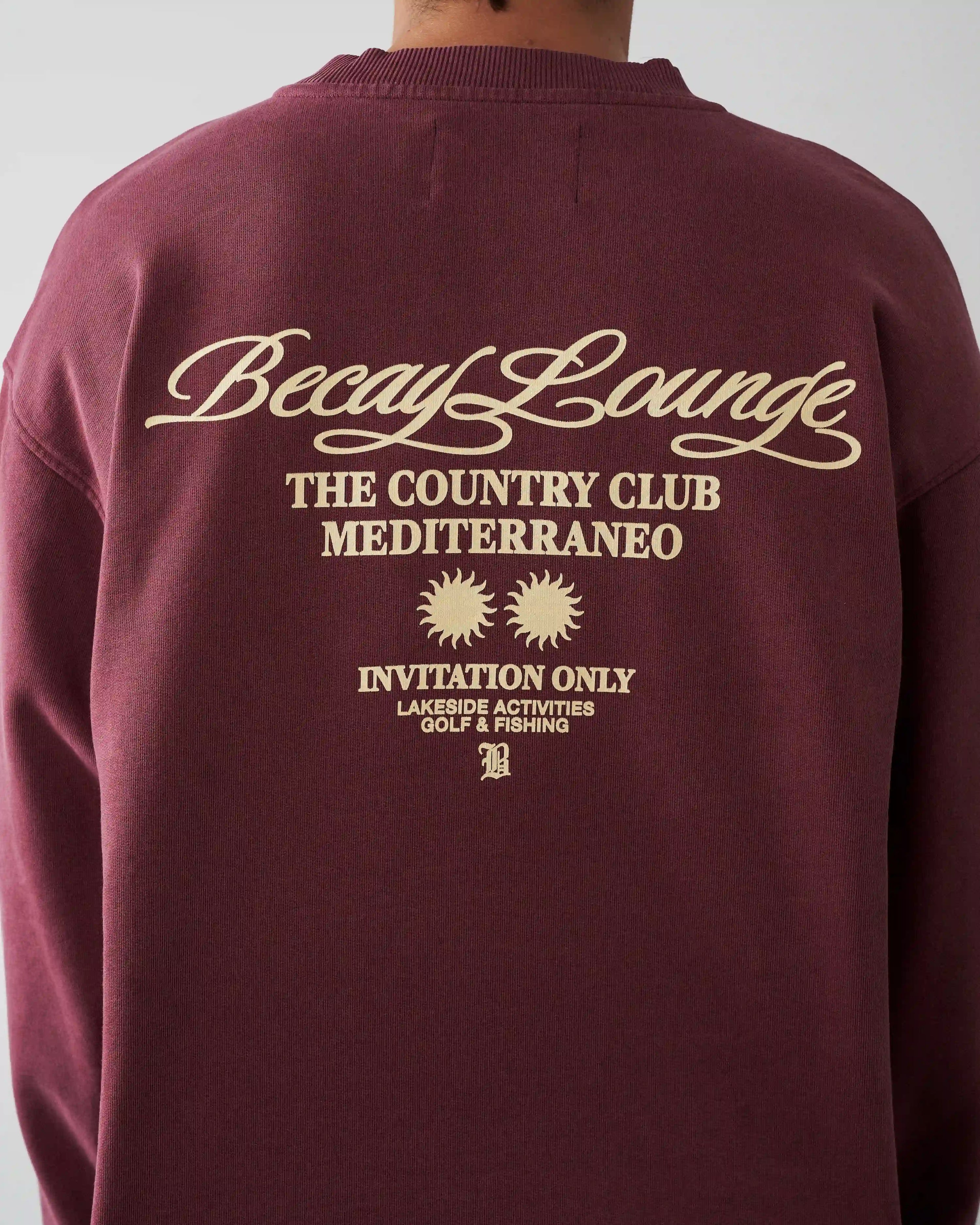 Club Crewneck Wine