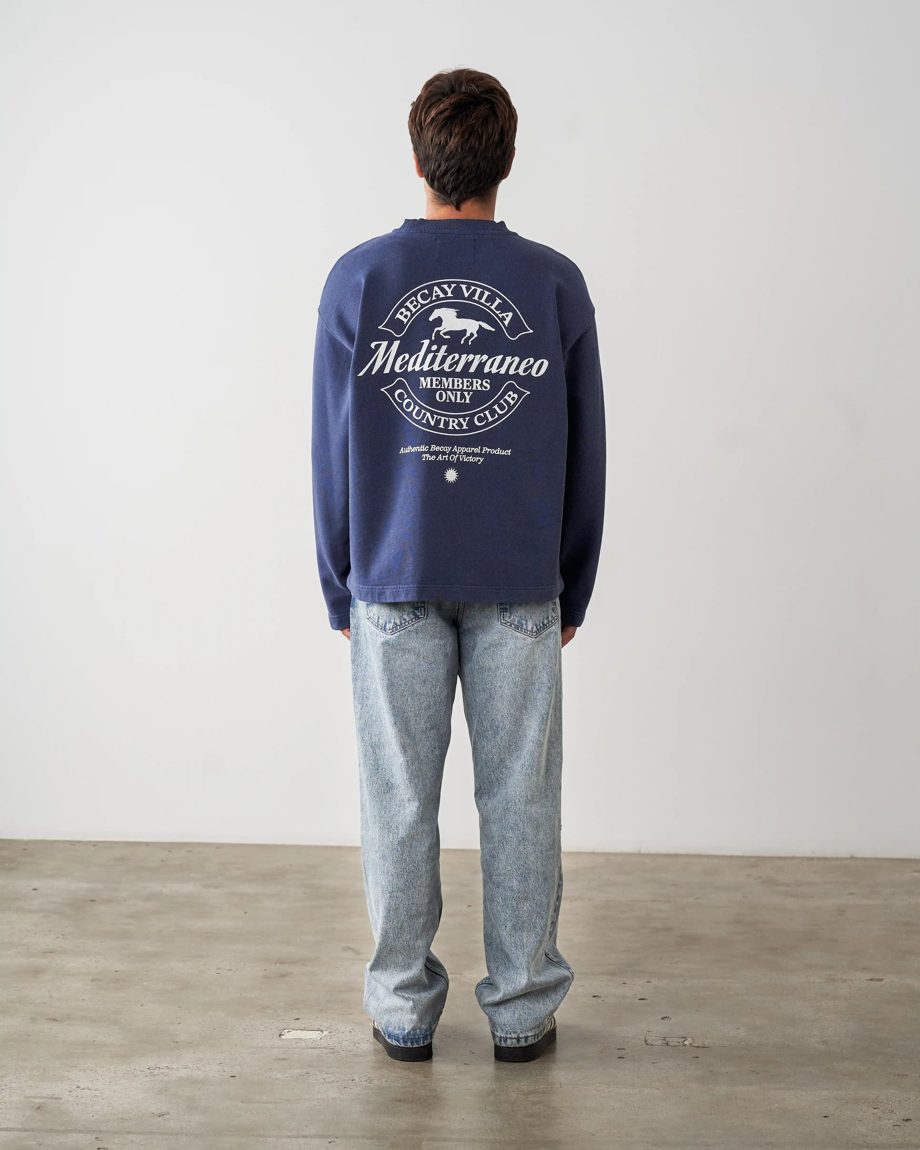 Horse Crewneck Blue