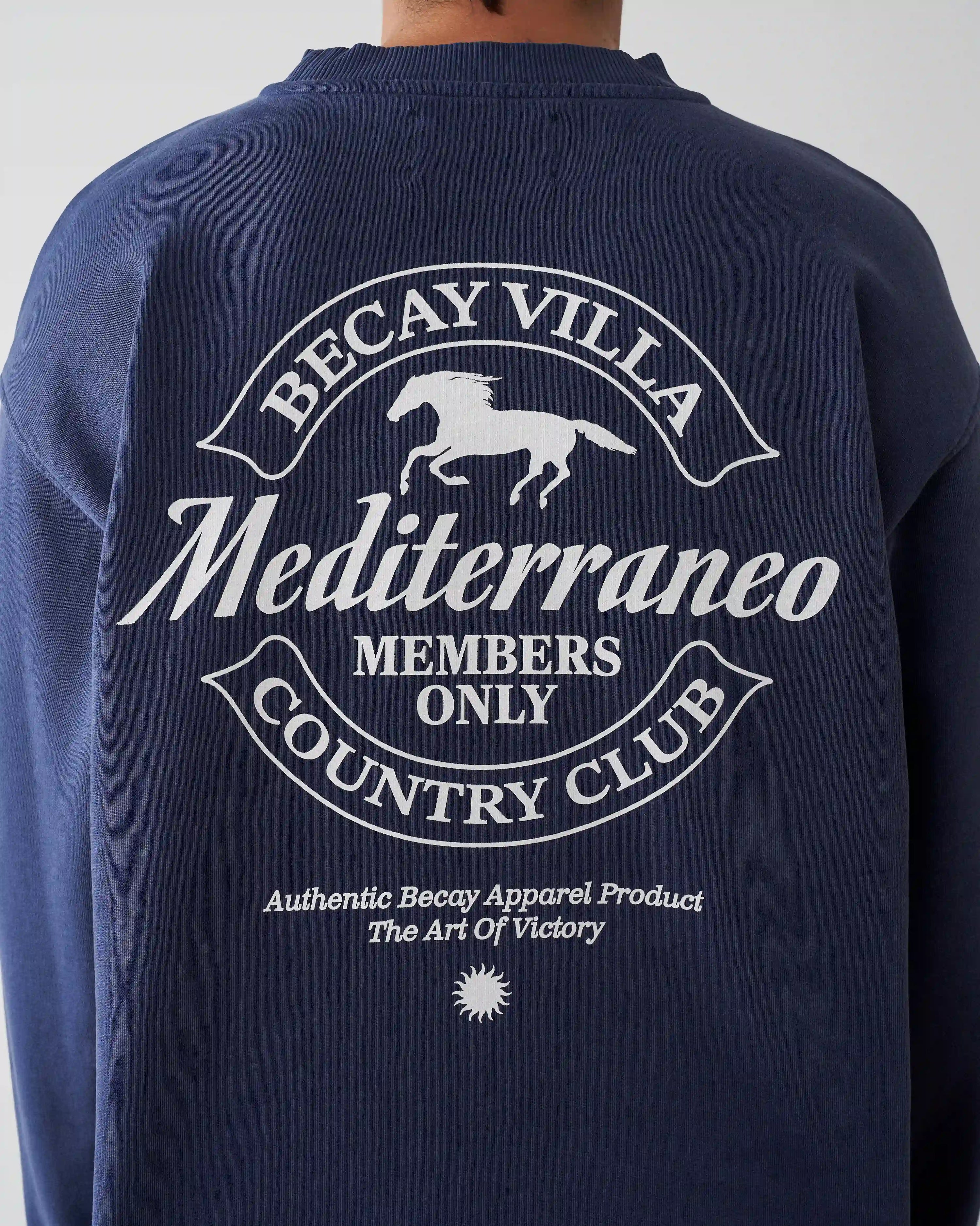 Horse Crewneck Blue
