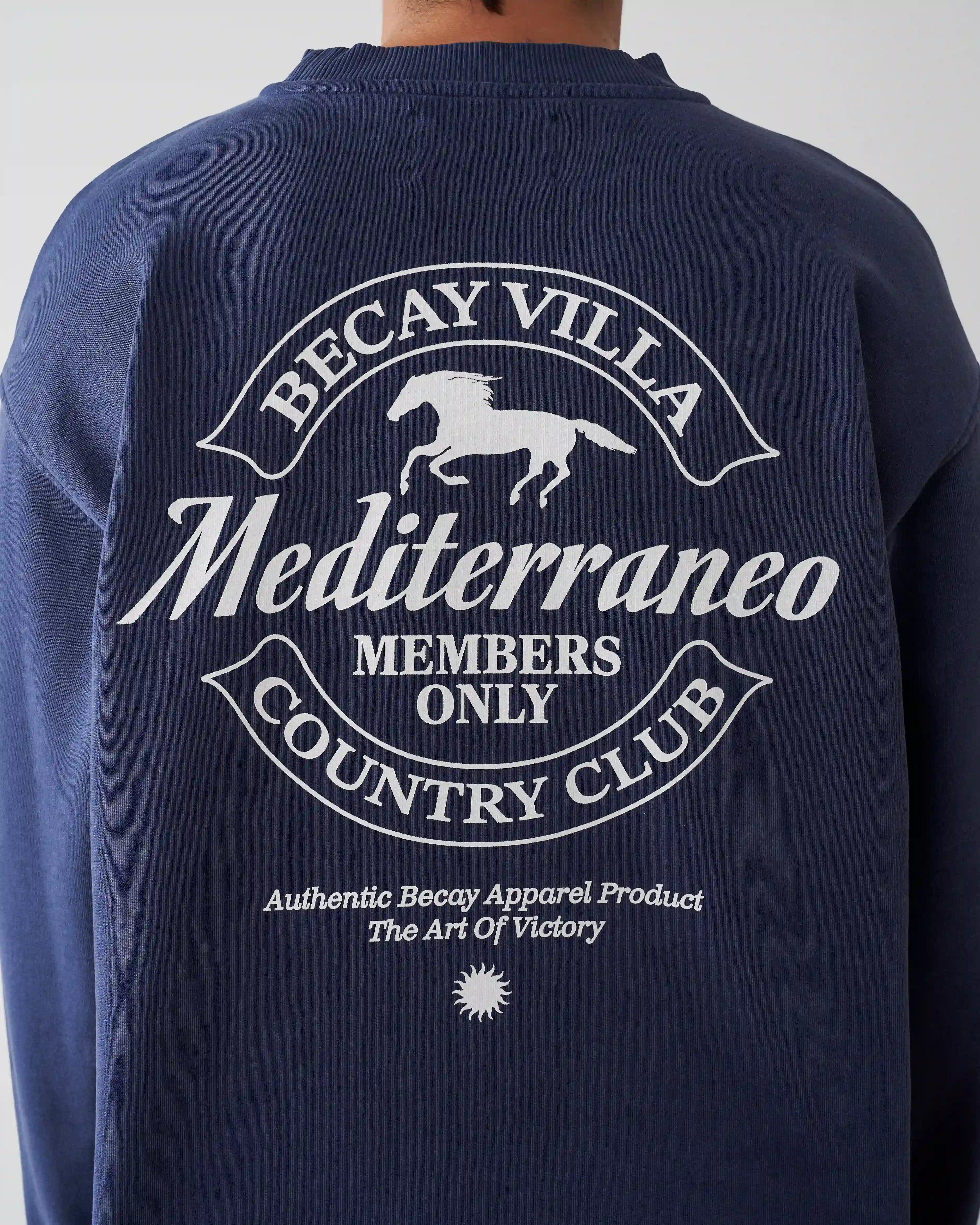 Horse Crewneck Blue