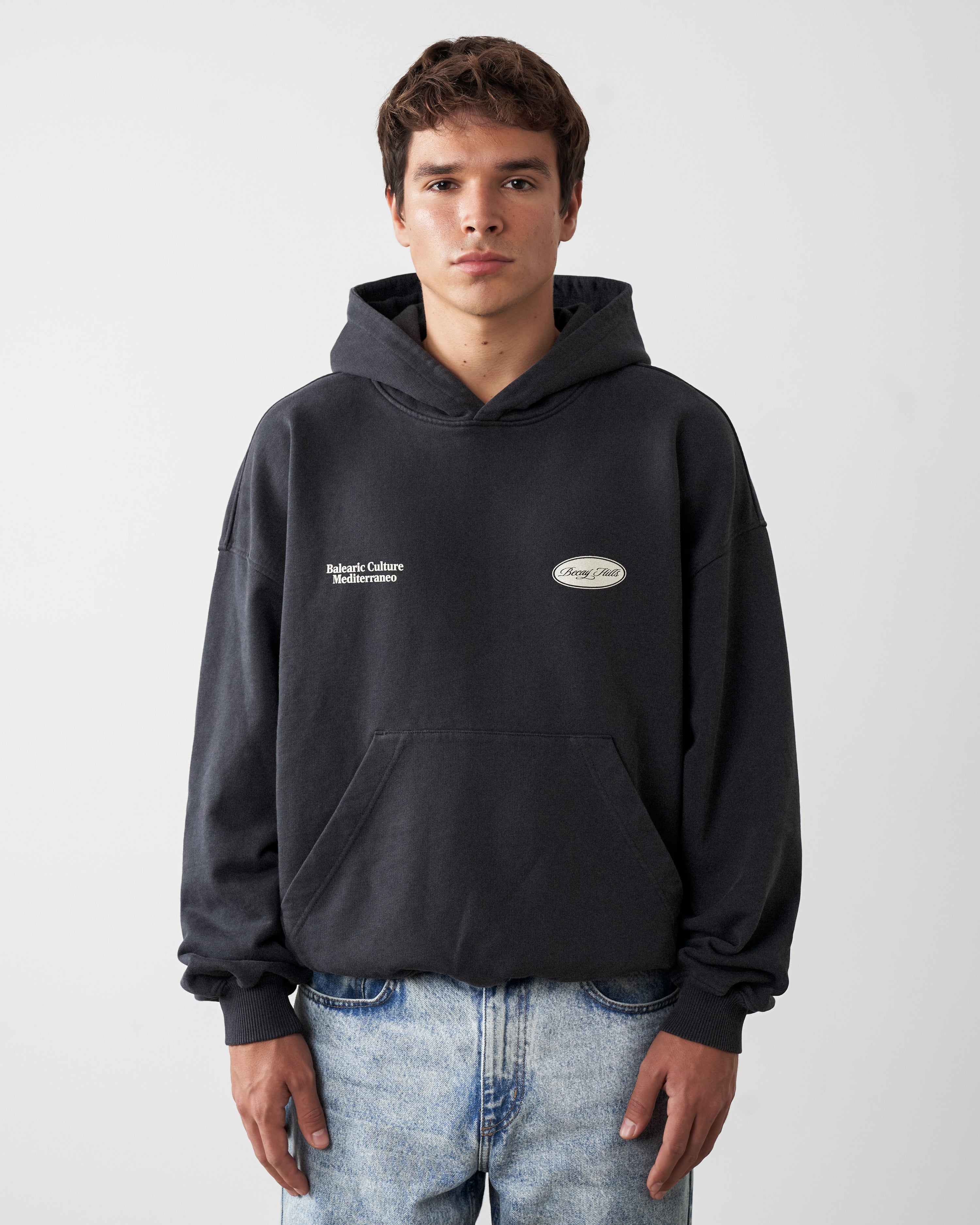Stamp Hoodie Black