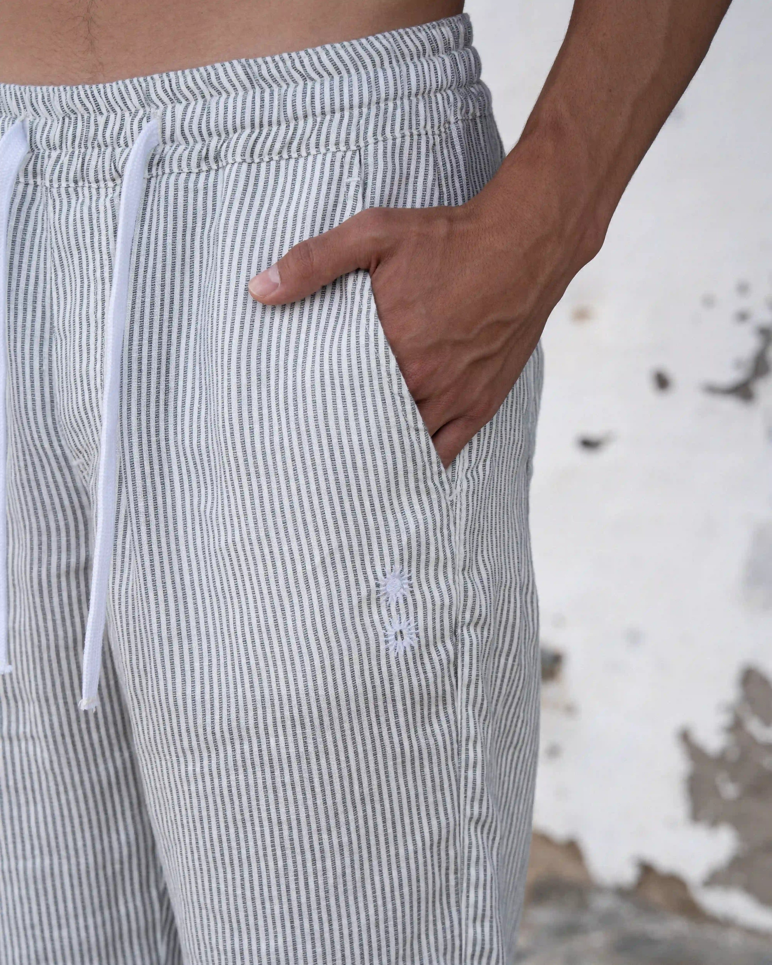 Stripes Linen Pants