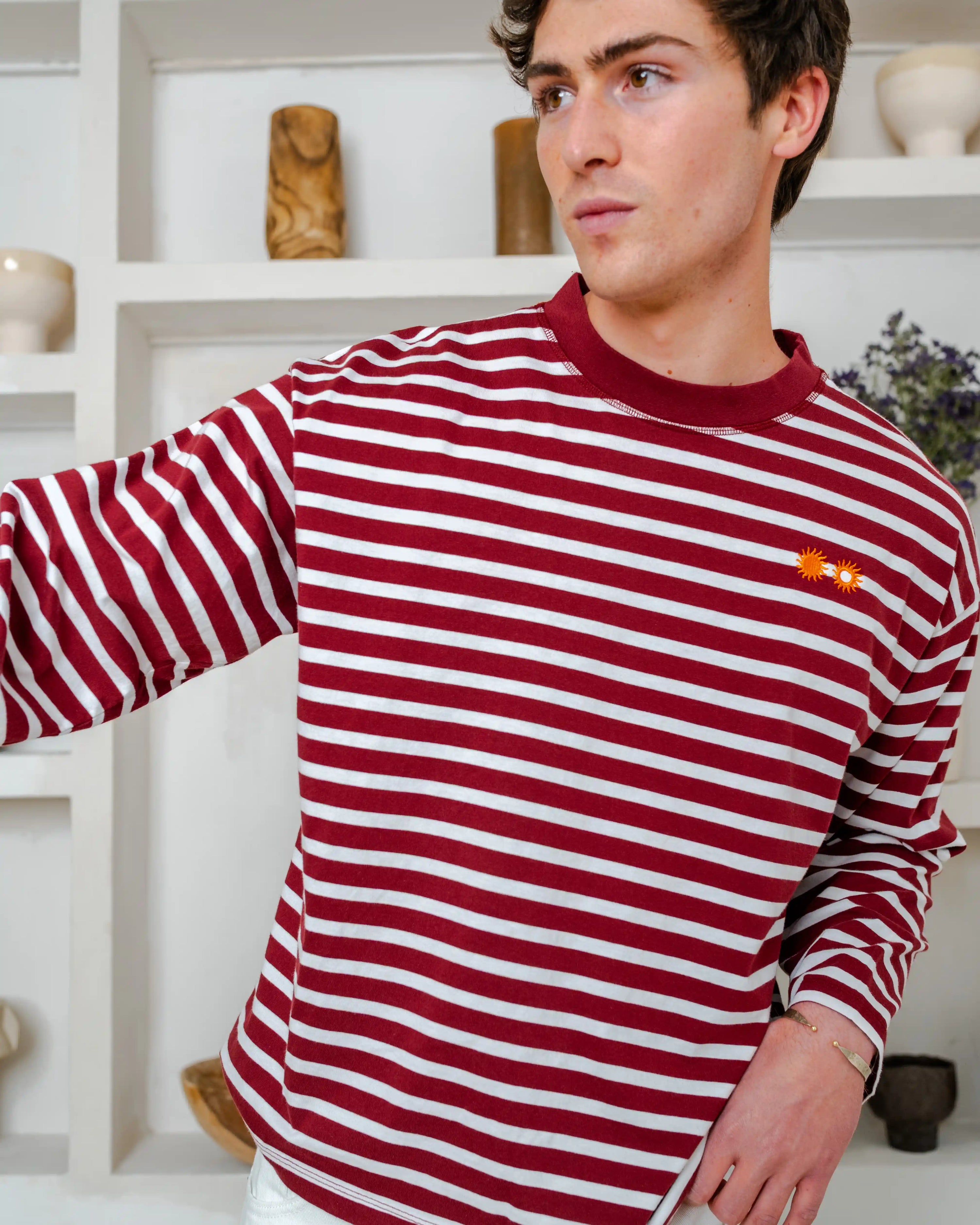 Stripes Burgundy Longsleeve