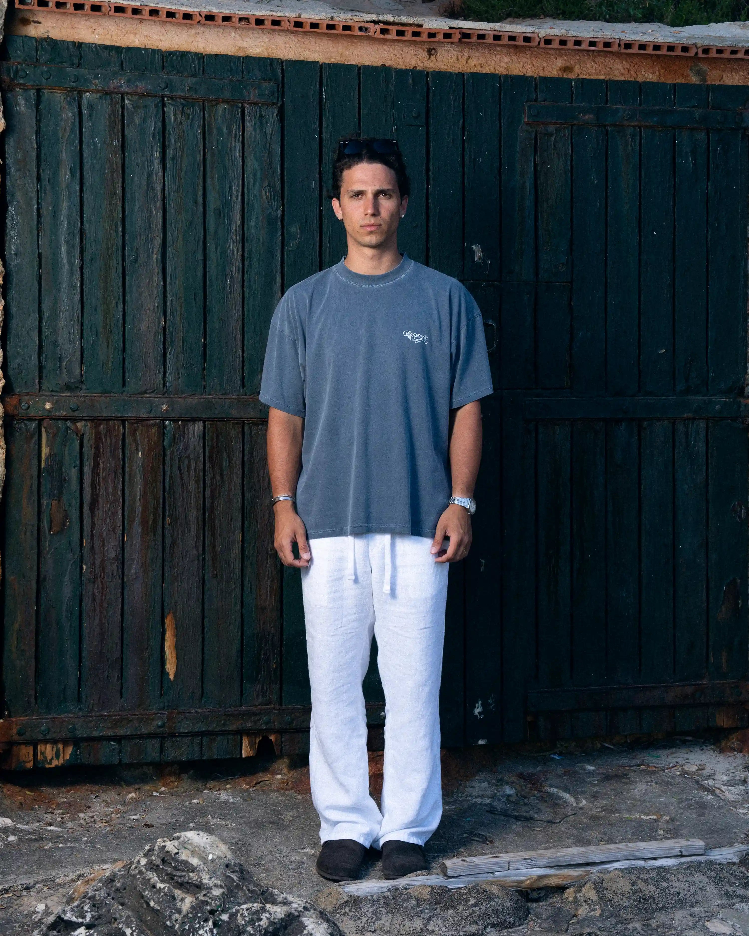 Flowers T-Shirt Blue