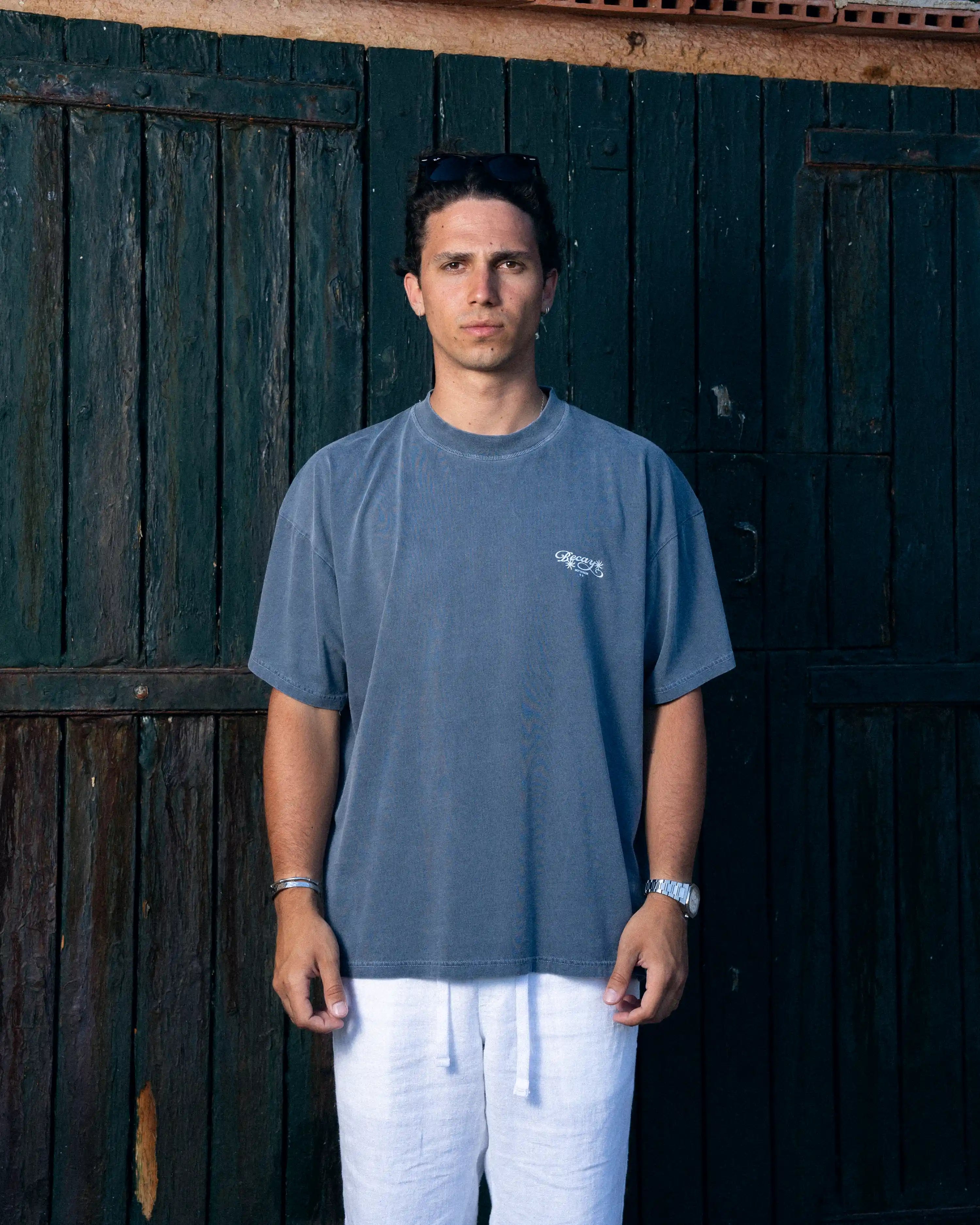 Flowers T-Shirt Blue