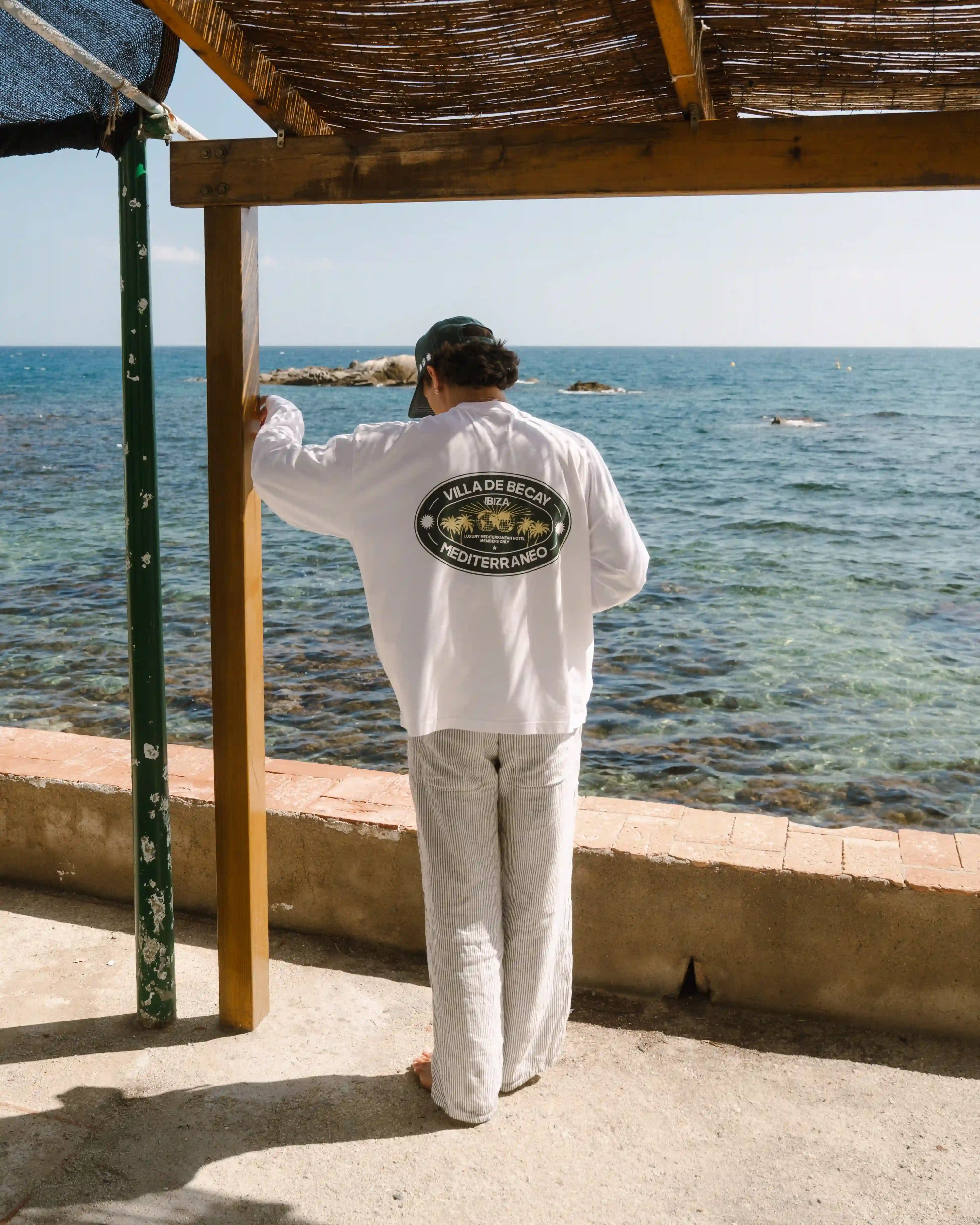 Hotel Longsleeve White & Green