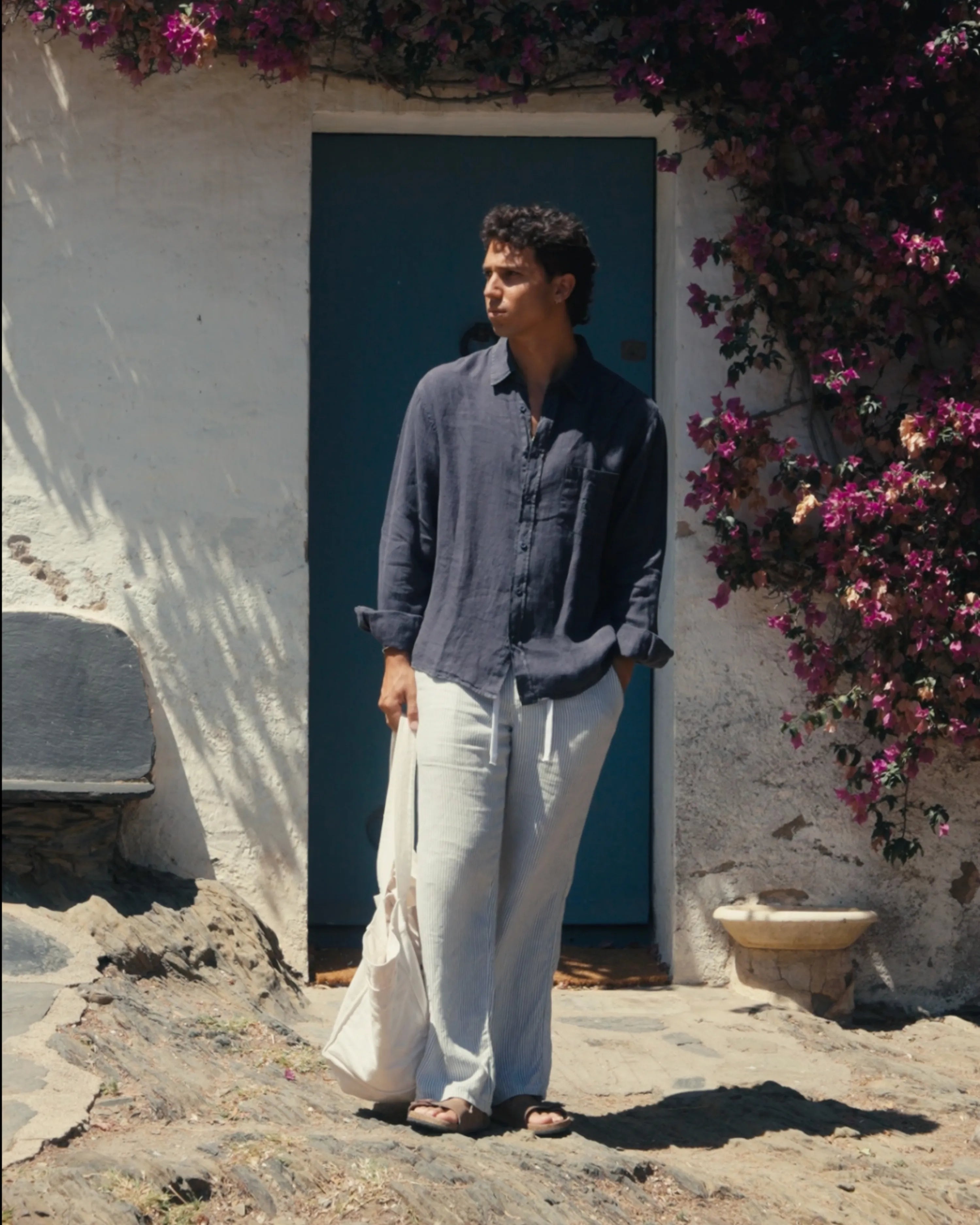 Linen Shirt Navy