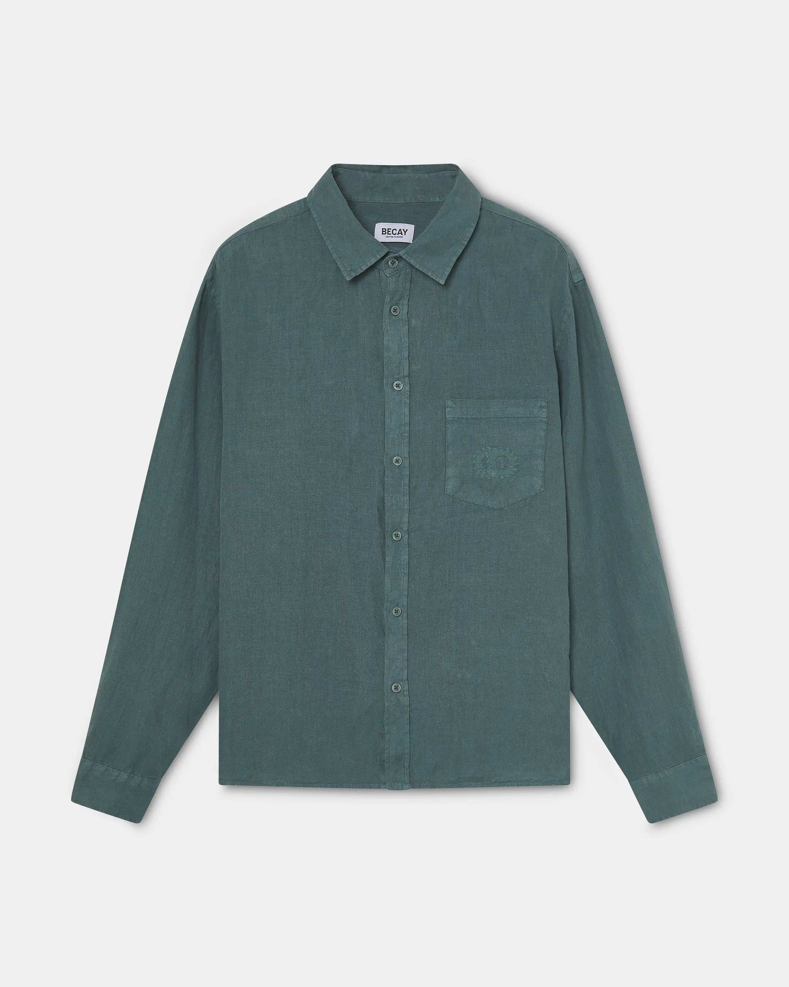 Linen Shirt Green