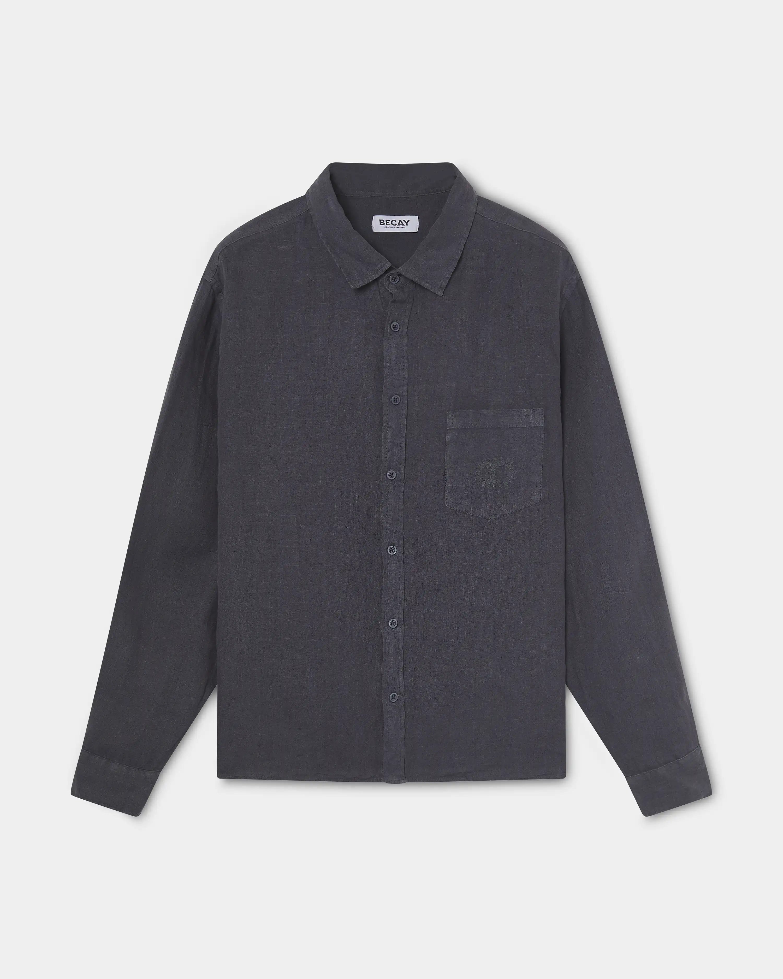 Linen Shirt Navy
