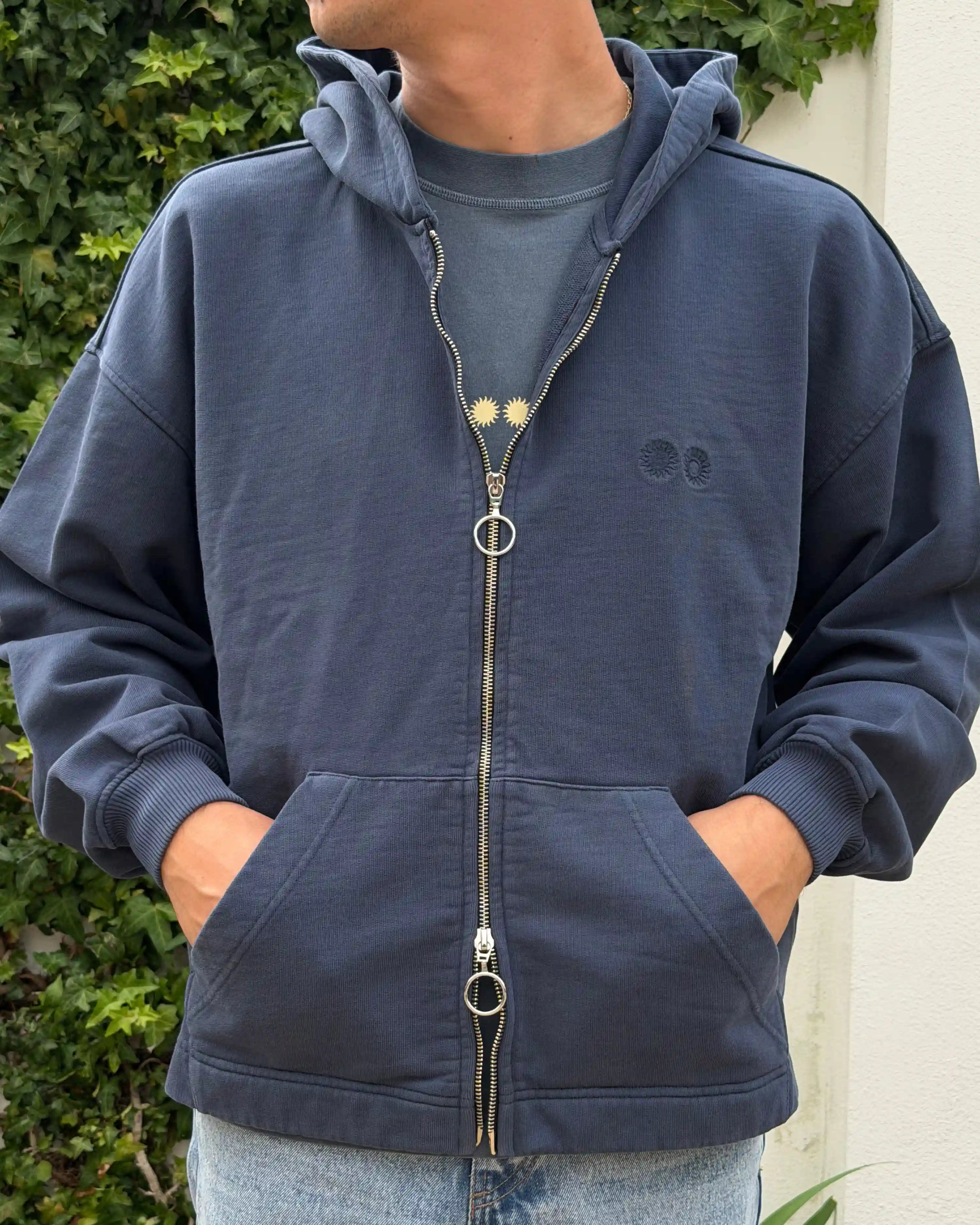 Patch Full Zip Navy
