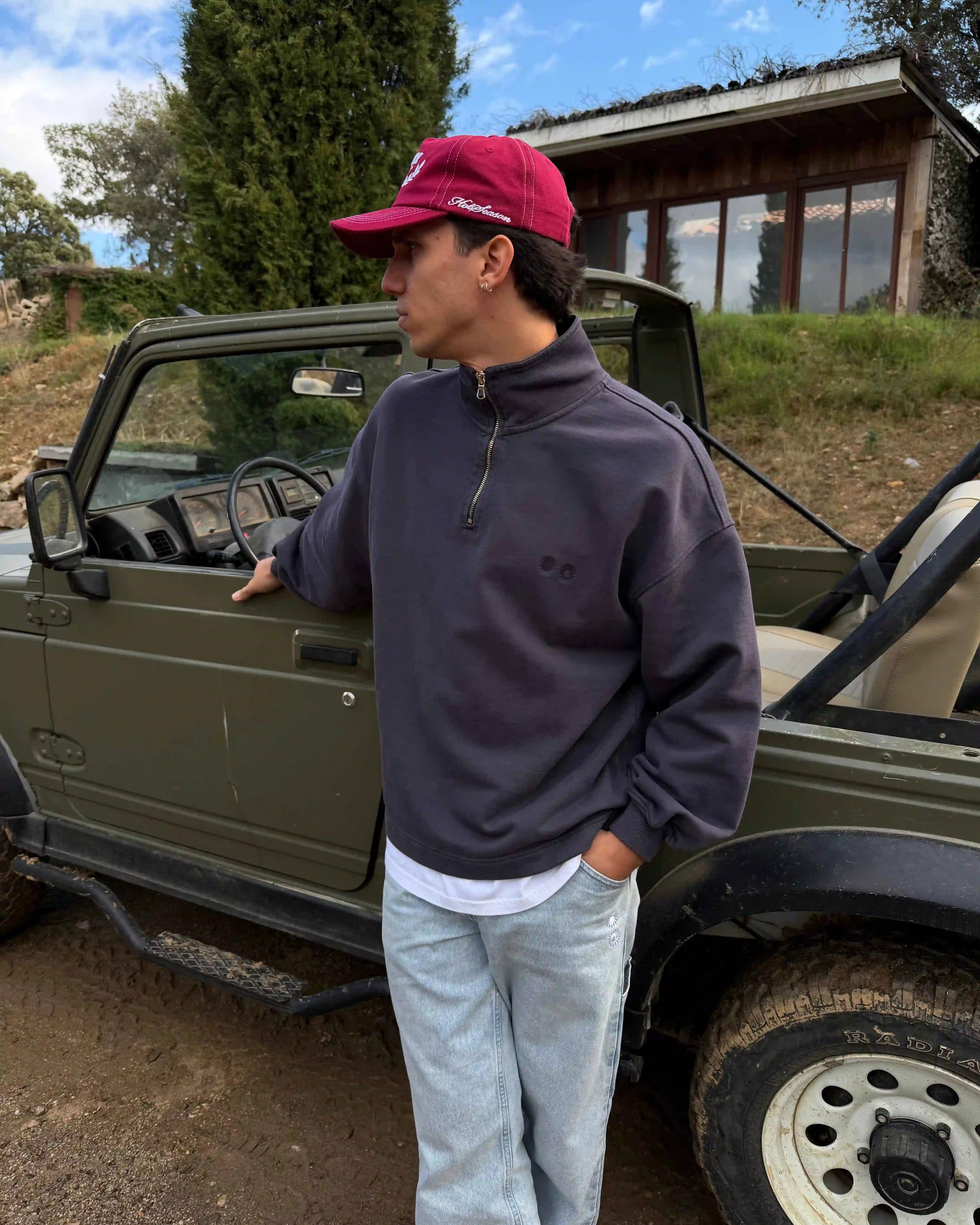 Founder Halfzip Grey