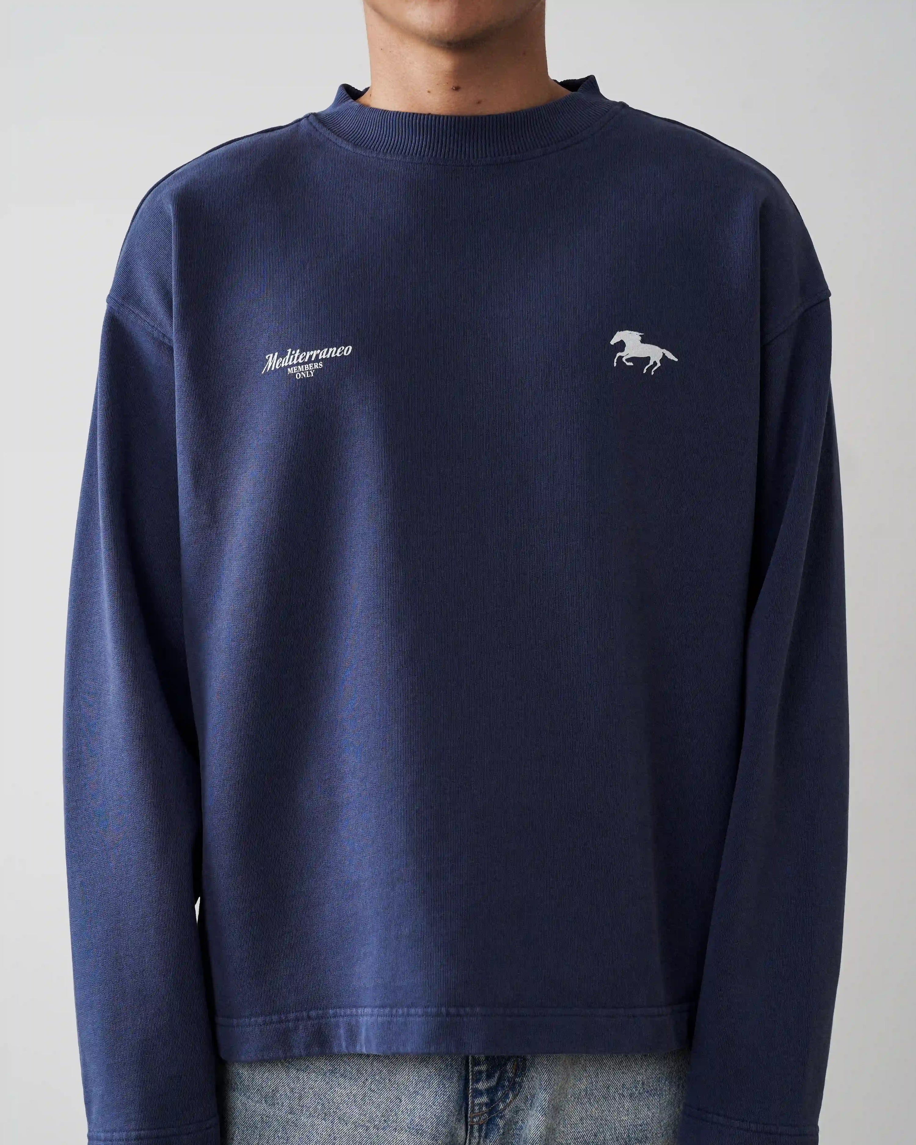Horse Crewneck Blue