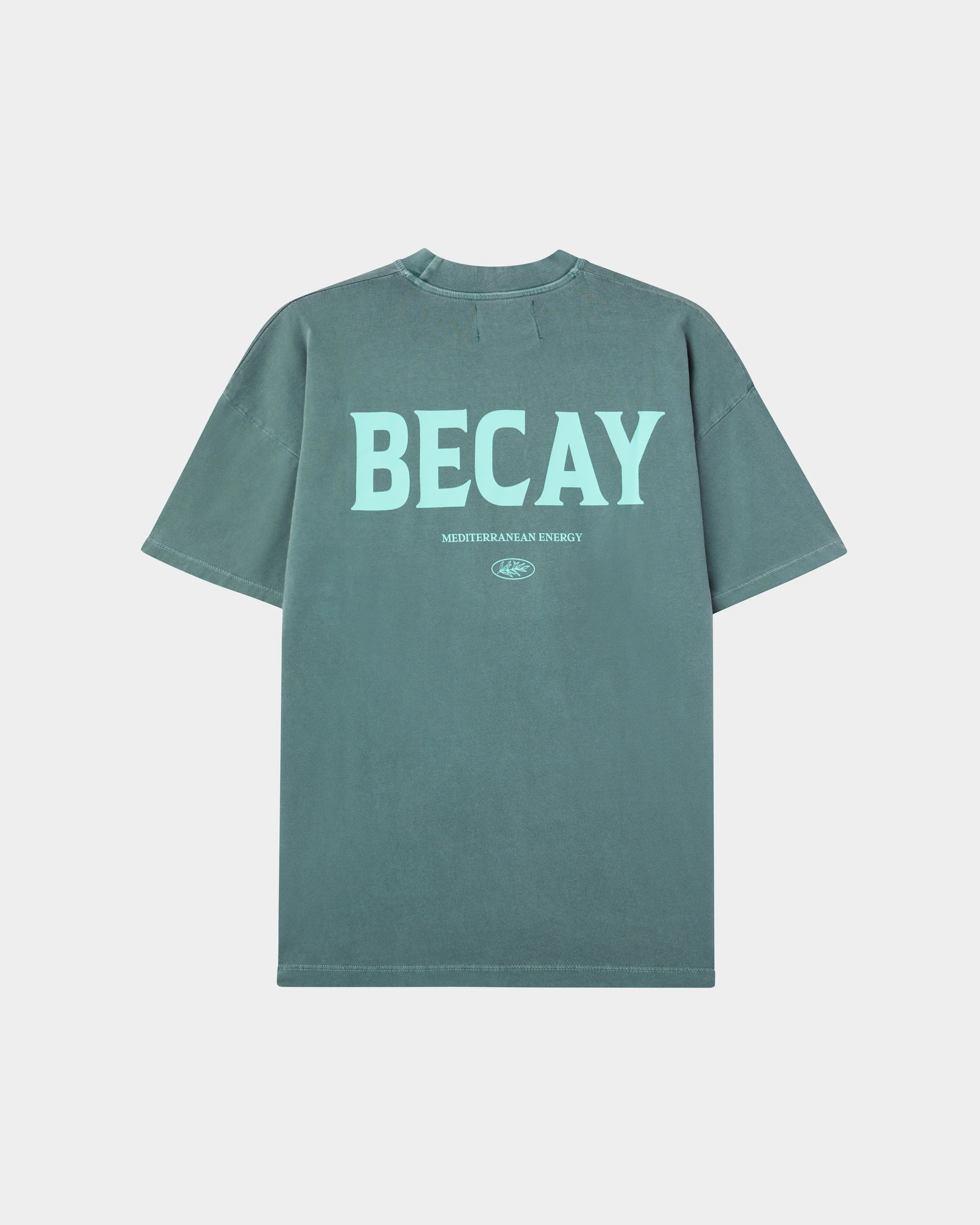 Energy Oversized Tee Washed Emerald Green