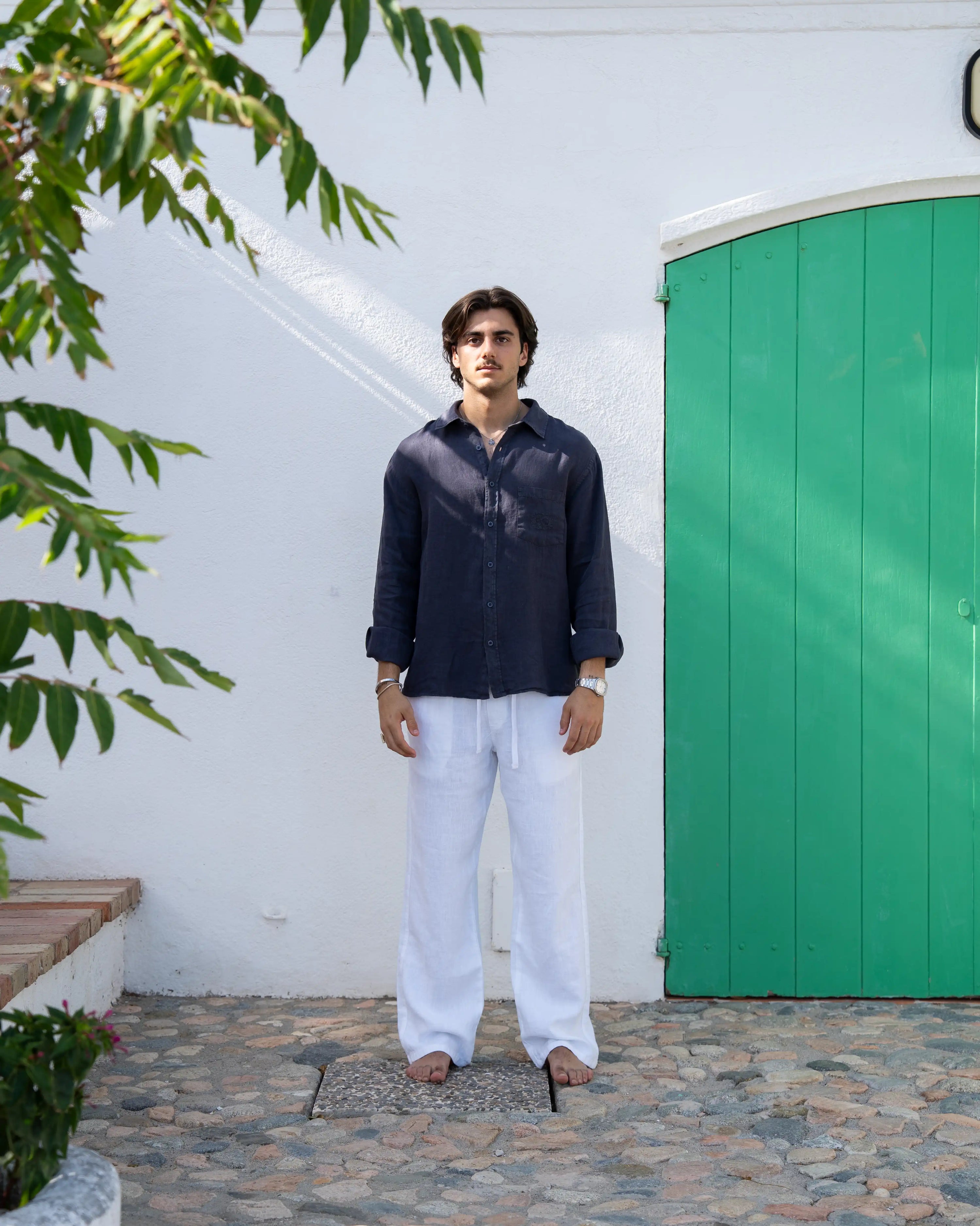 Linen Shirt Navy