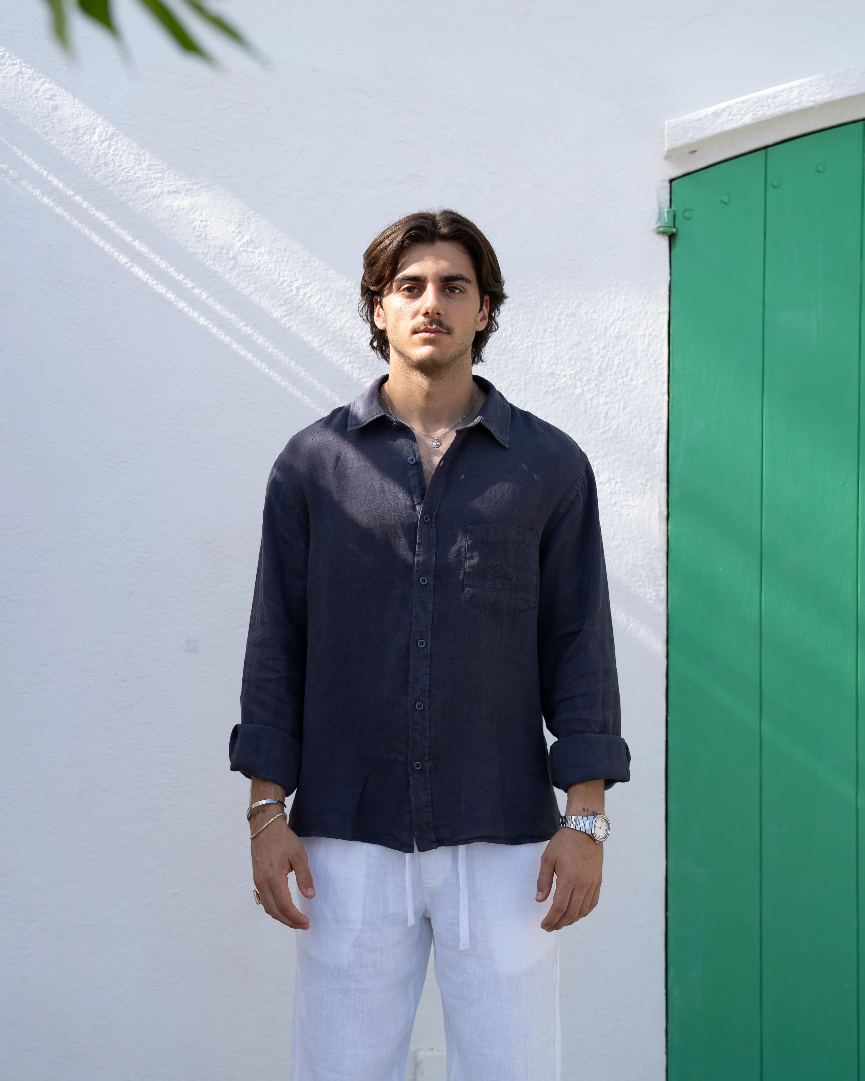 Linen Shirt Navy