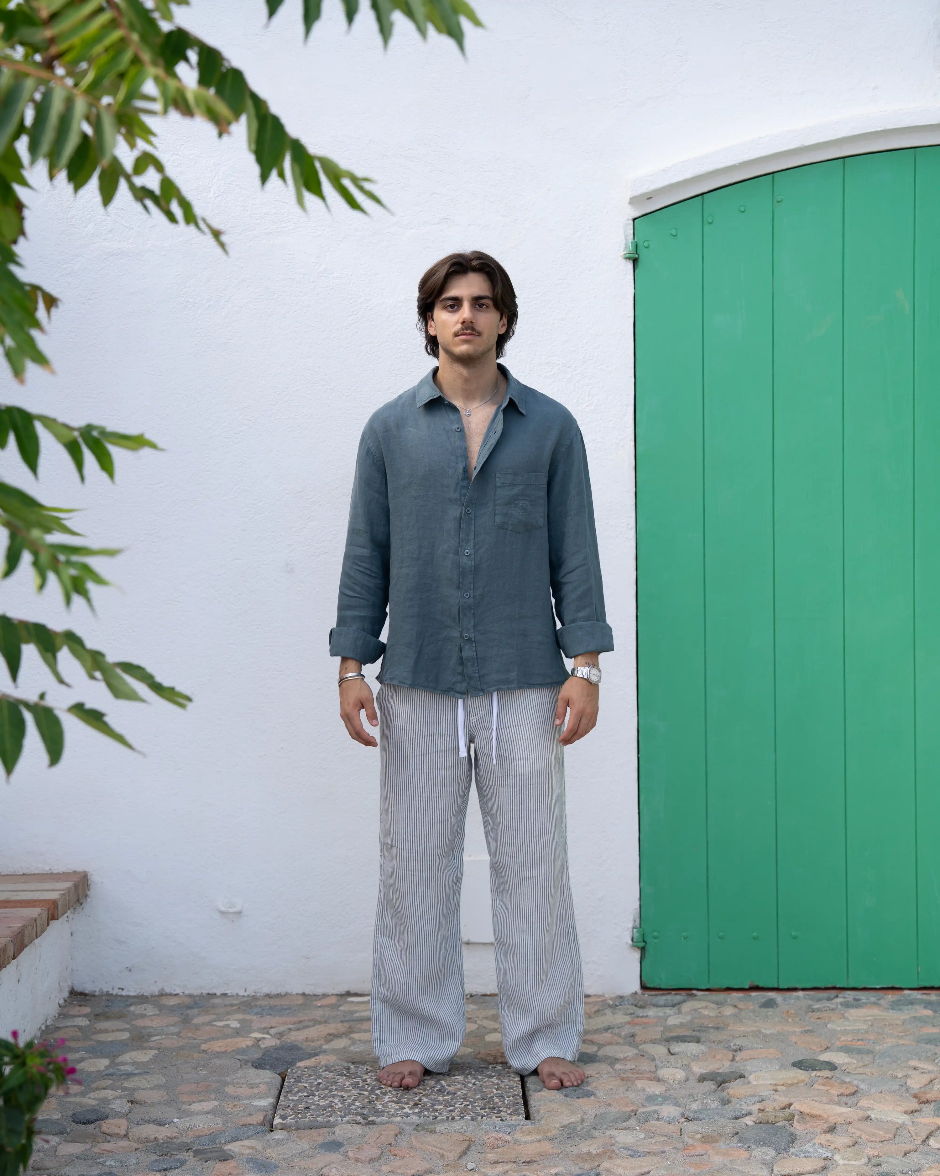 Linen Shirt Green