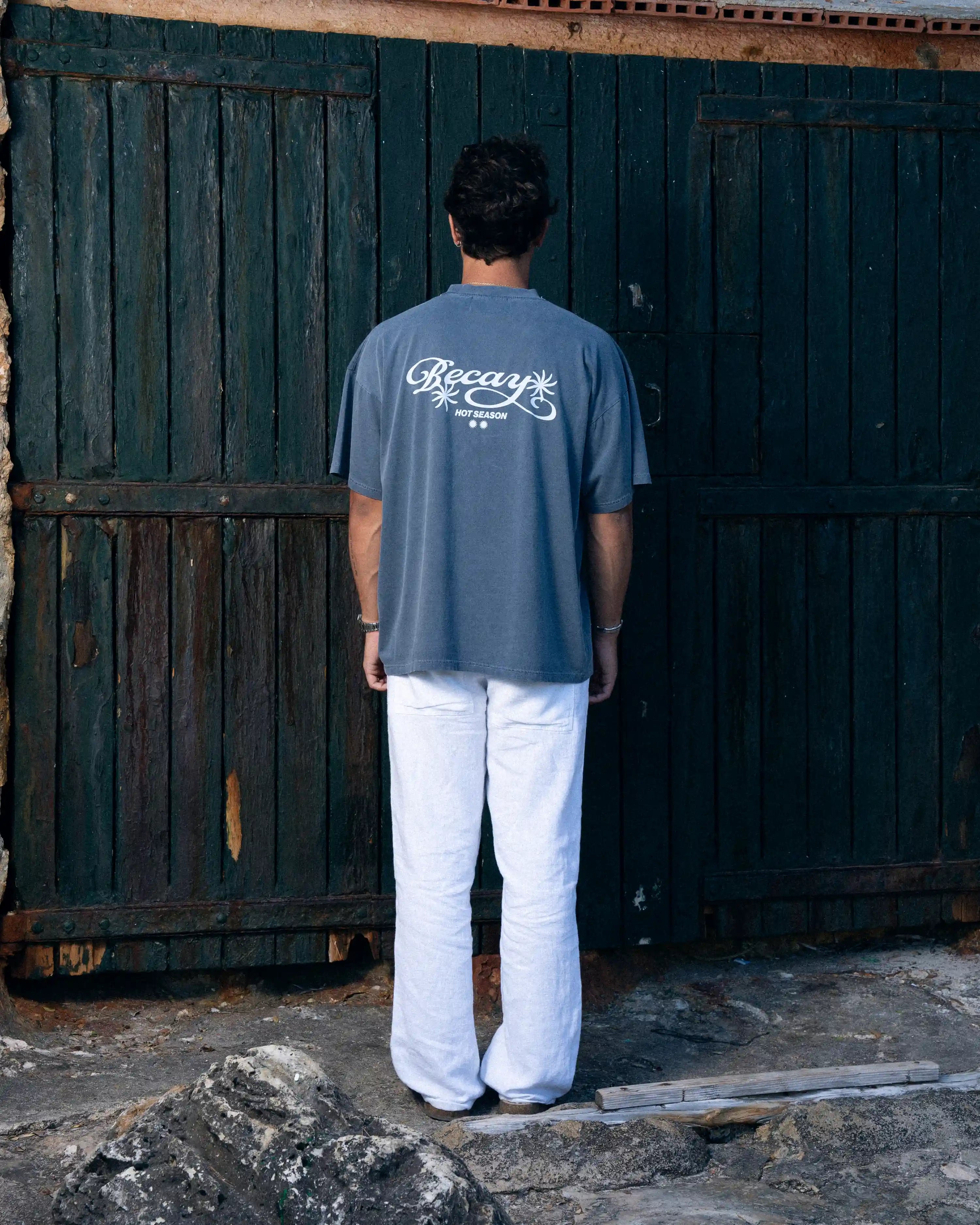 Flowers T-Shirt Blue