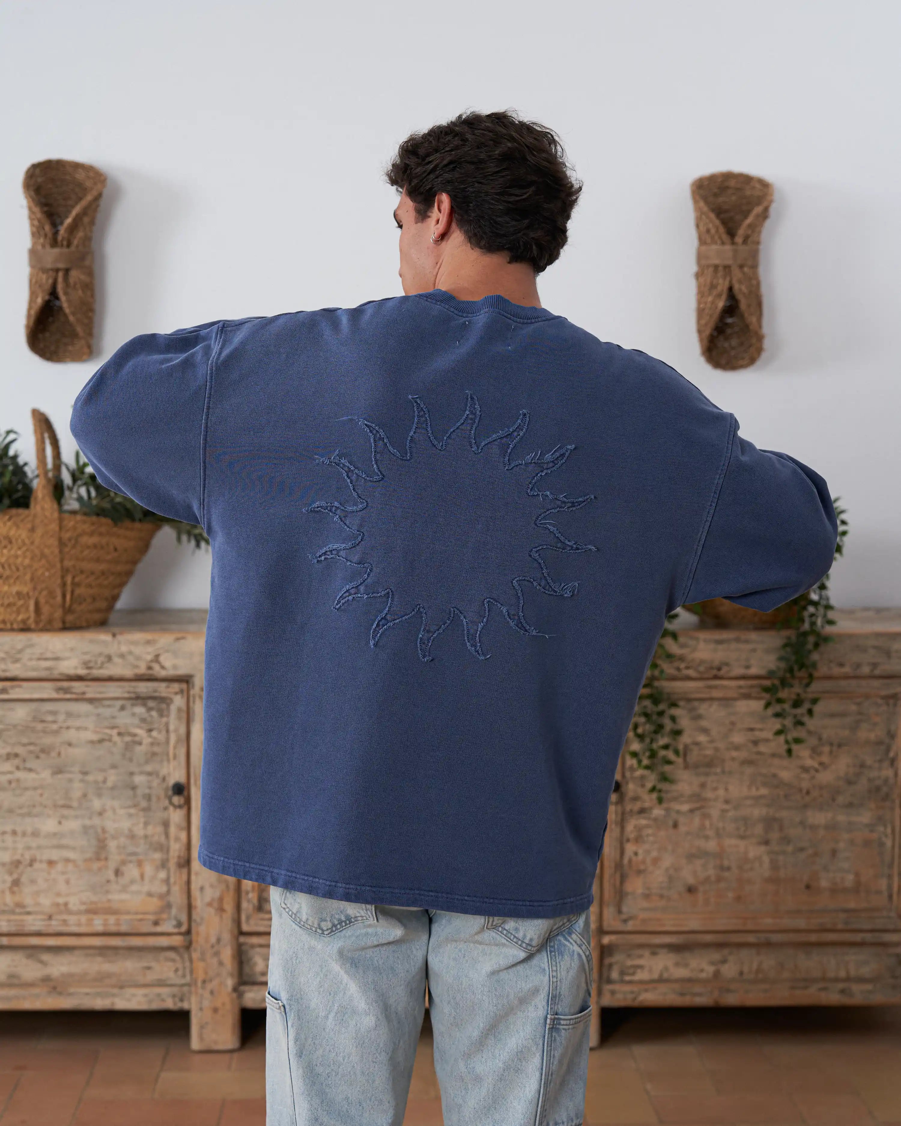 Sun Crewneck Blue